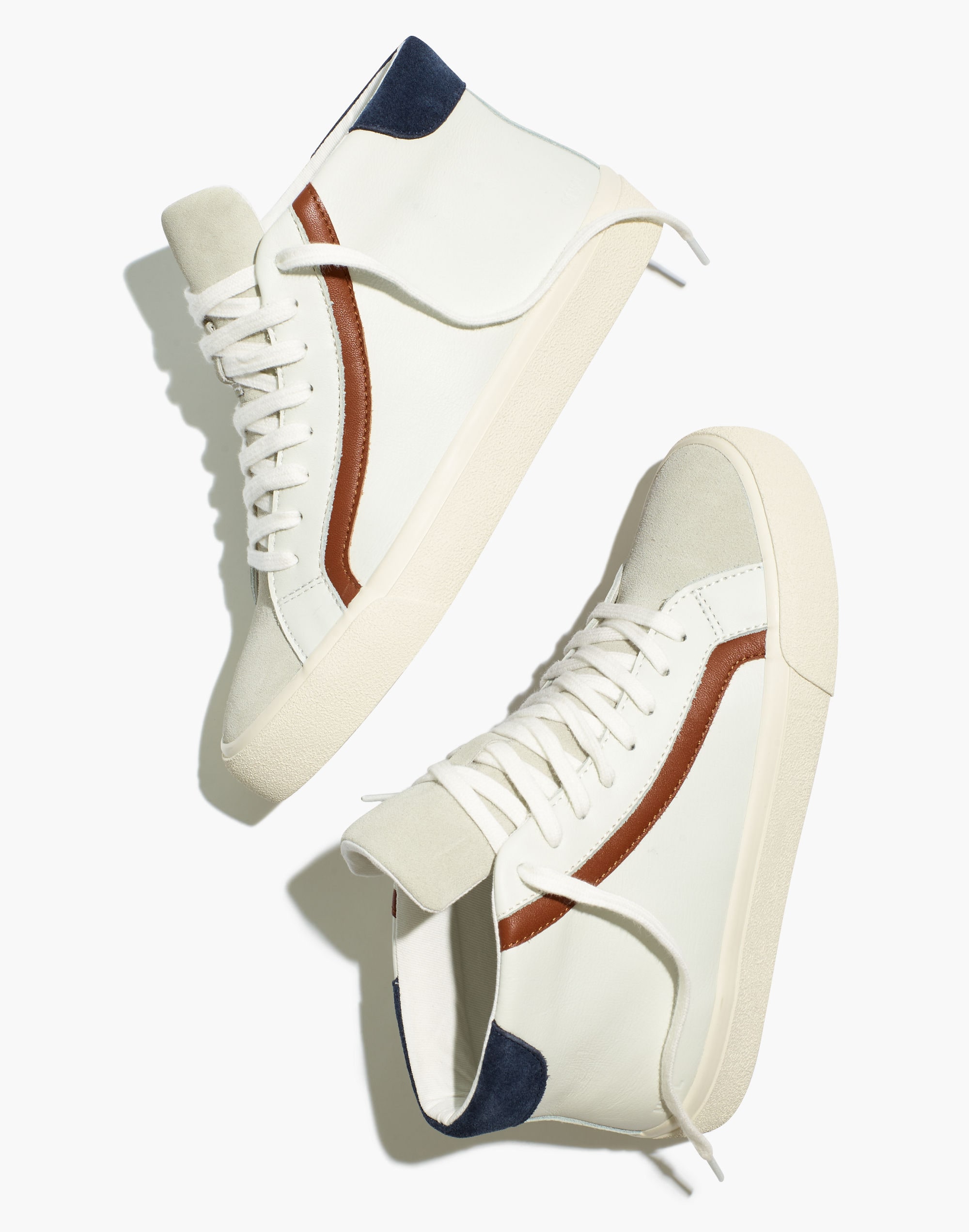 Sidewalk High-Top Sneakers Colorblock Leather | Madewell