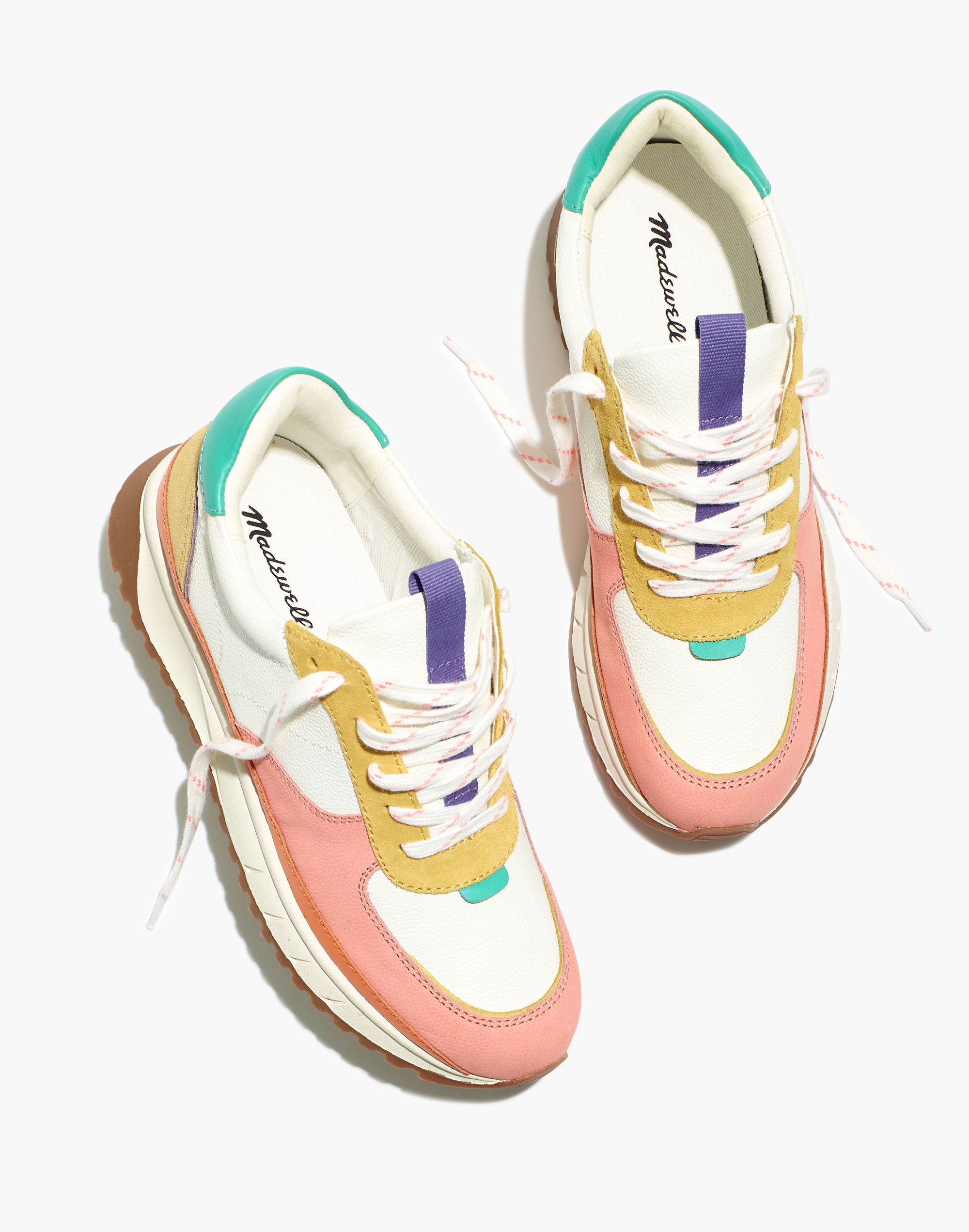 Kickoff Trainer Sneakers in Colorblock Leather | Madewell