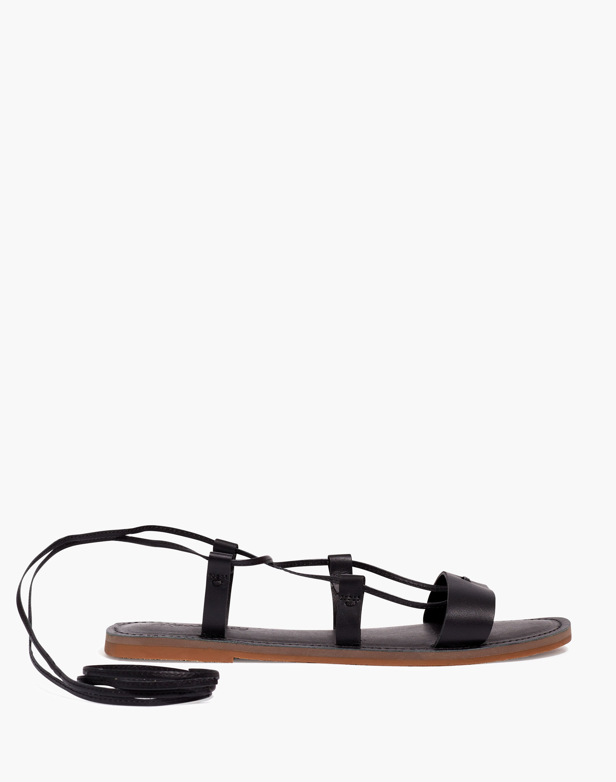 The Boardwalk Lace-Up Sandal Leather | Madewell