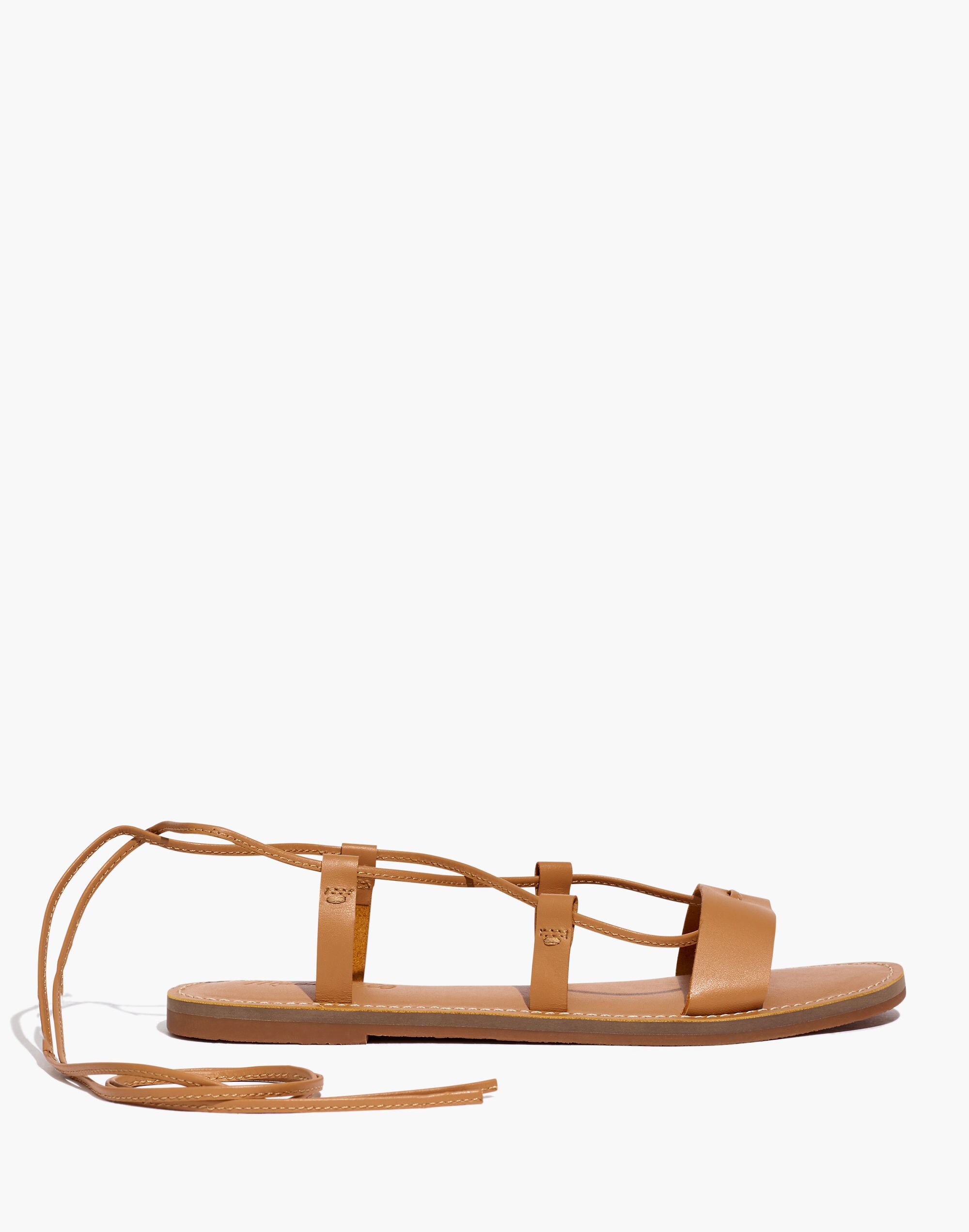 The Boardwalk Lace-Up Sandal Leather | Madewell