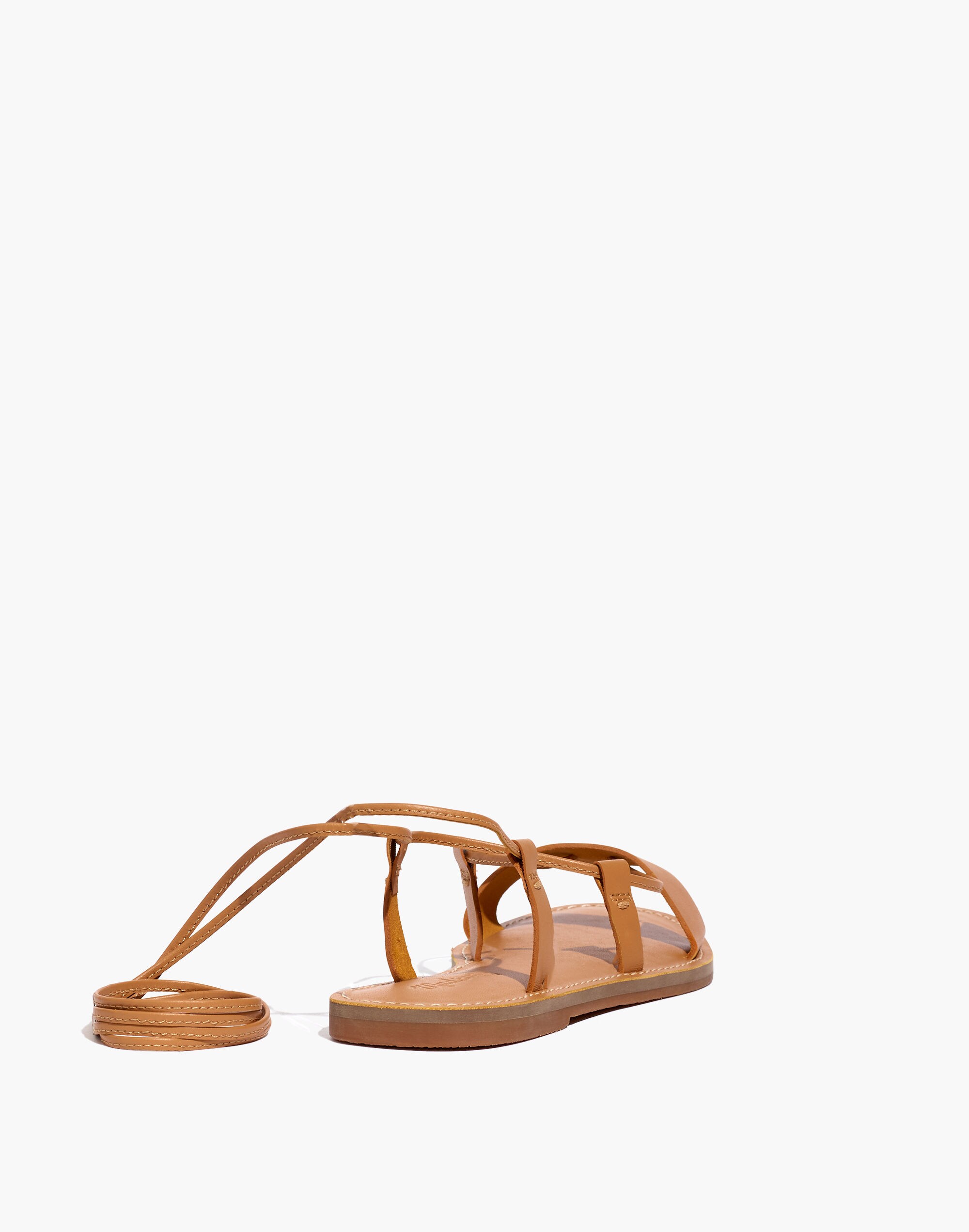 The Boardwalk Lace-Up Sandal Leather | Madewell