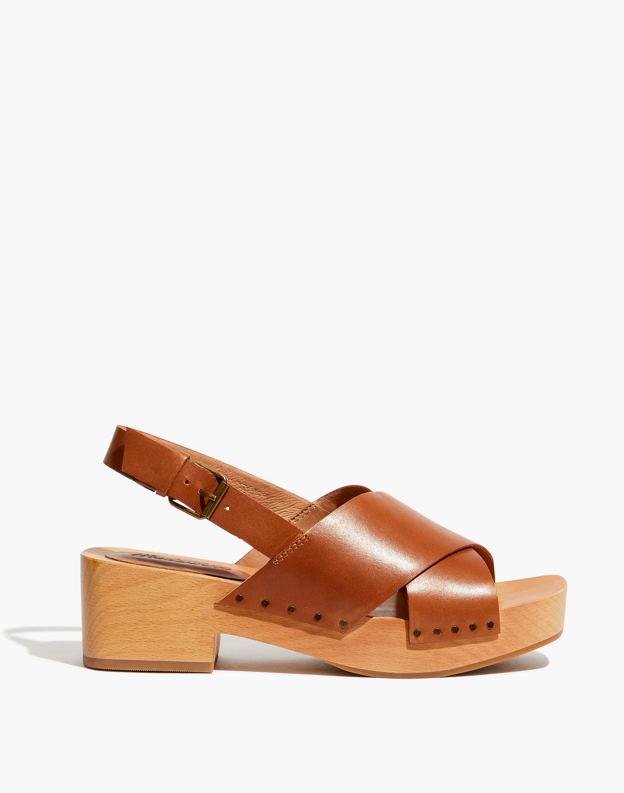 The Farrah Slingback Clog in Vachetta Leather | Madewell