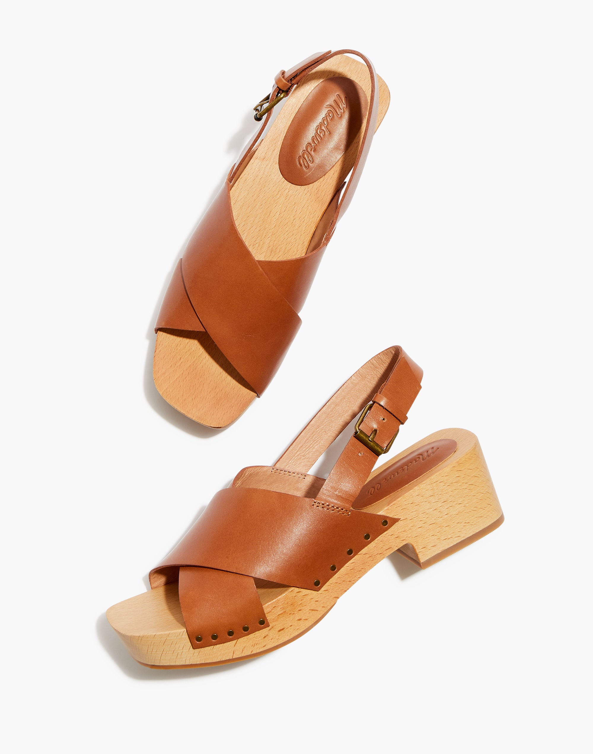 The Farrah Slingback Clog in Vachetta Leather | Madewell