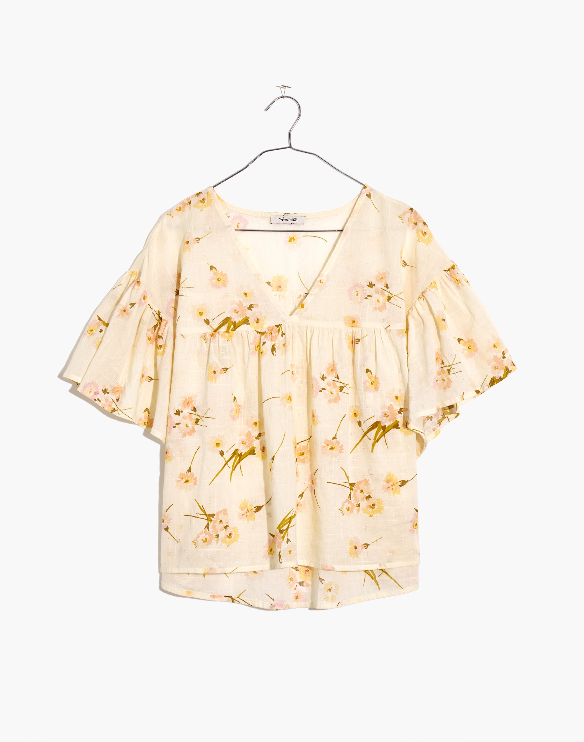 Flutter-Sleeve Rhyme Top Floral Print | Madewell