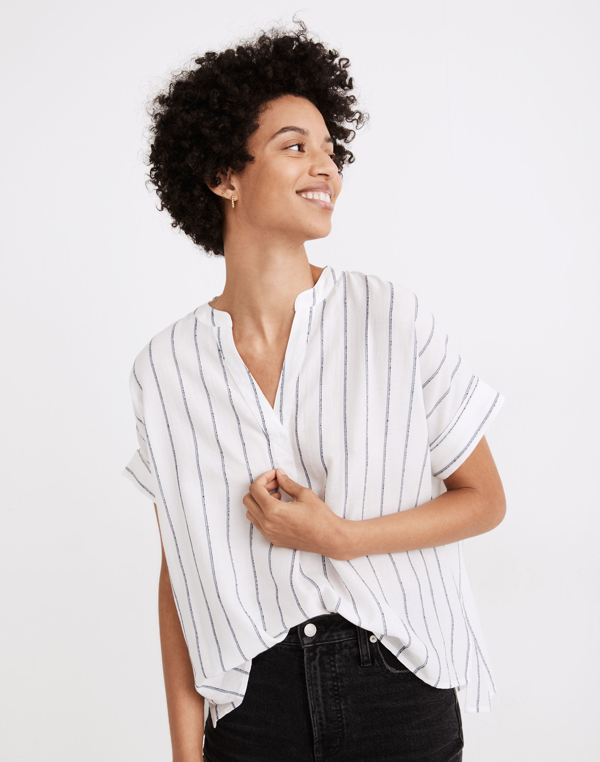 Lakeline Popover Shirt Stripe | Madewell