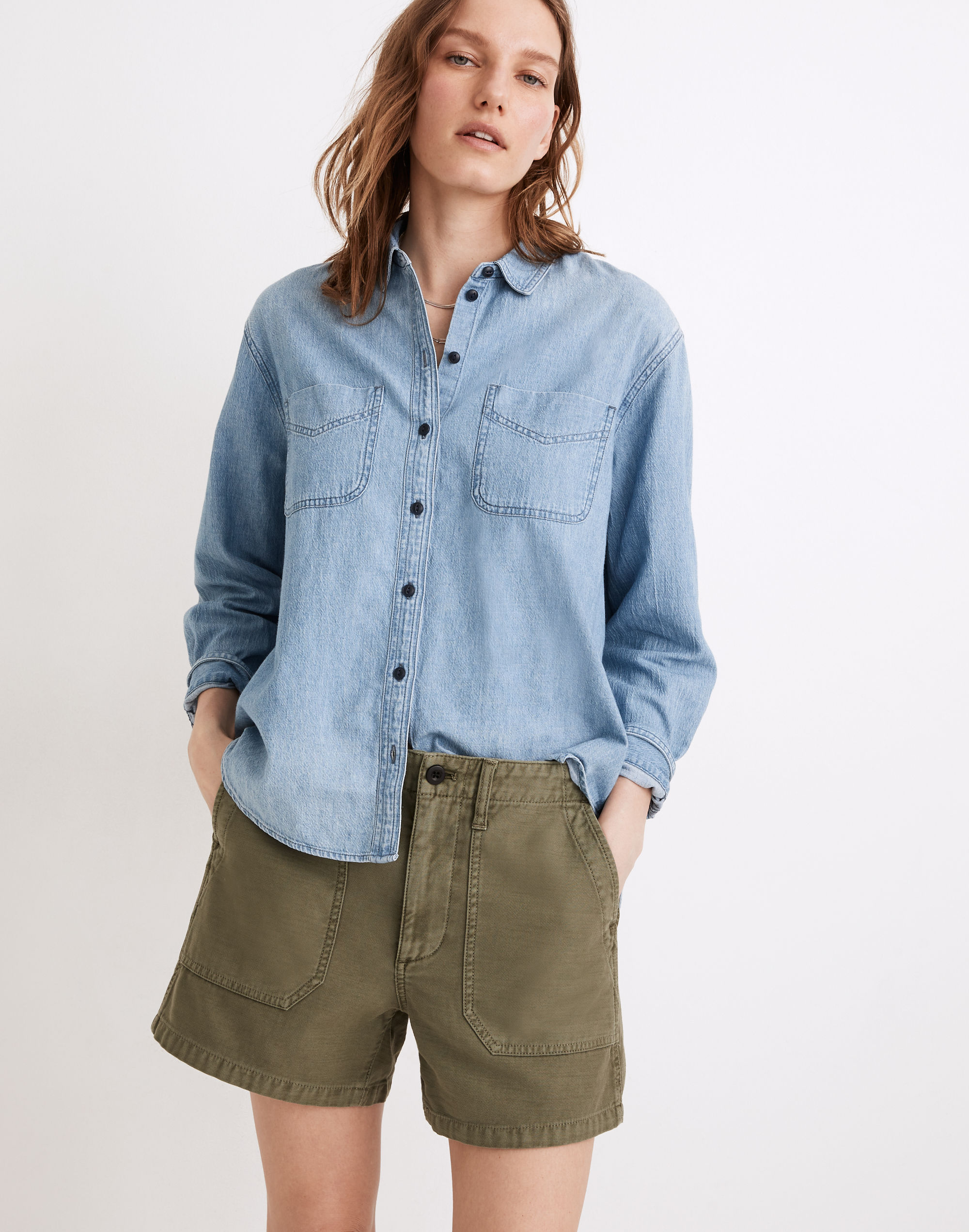 Denim Classic Ex-Boyfriend Shirt Haviland Wash | Madewell