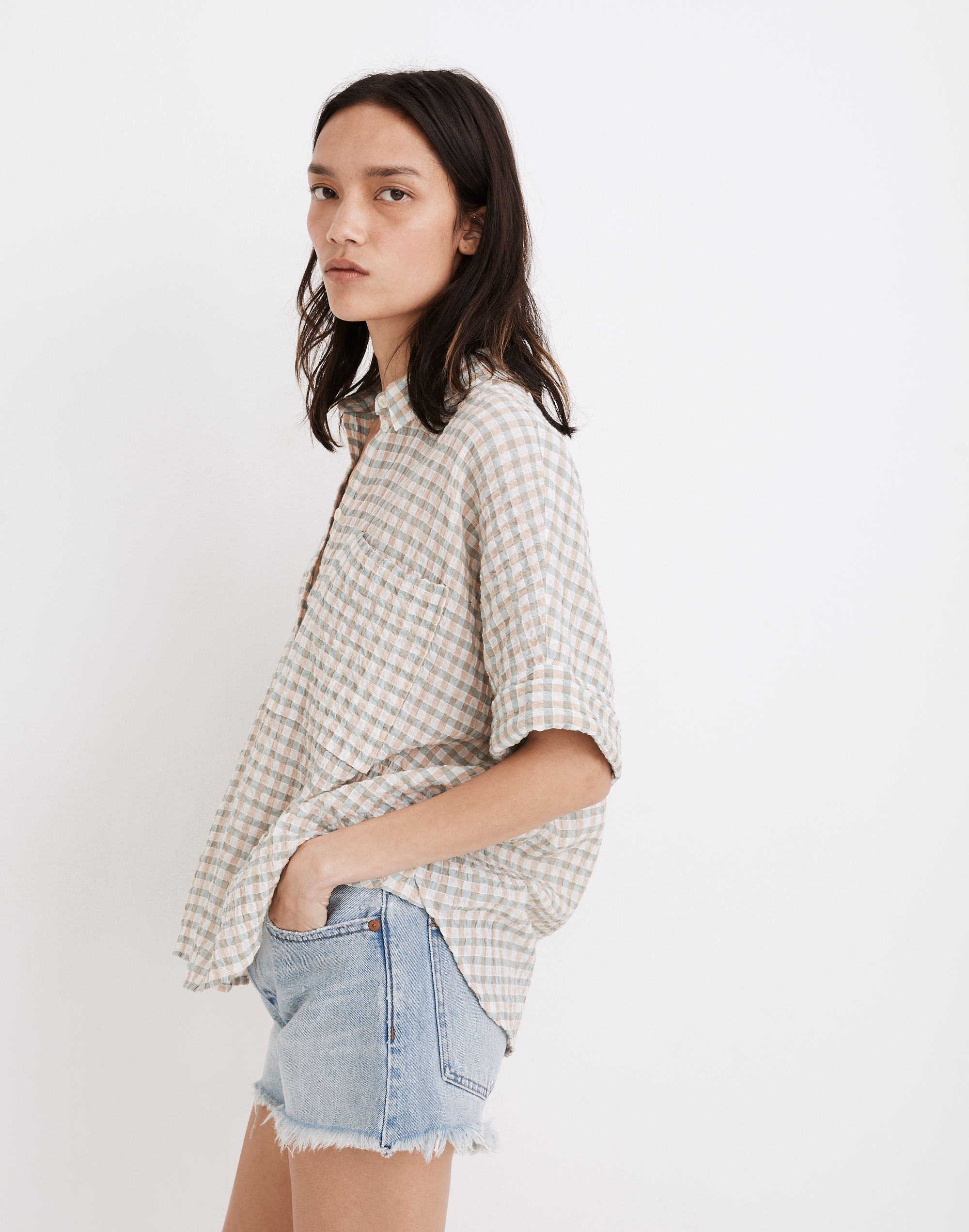 Gingham Seersucker Daily Shirt | Madewell