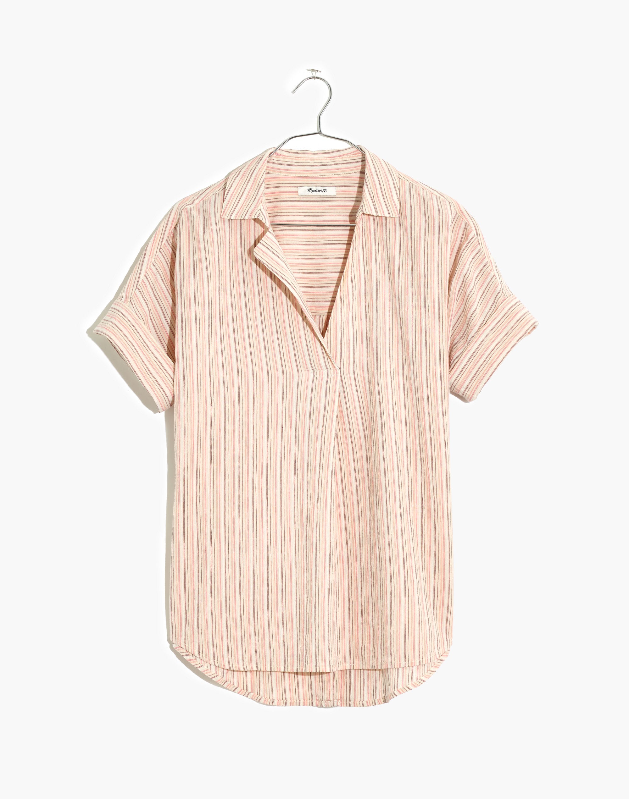 Courier Button-Back Shirt Brampton Stripe | Madewell