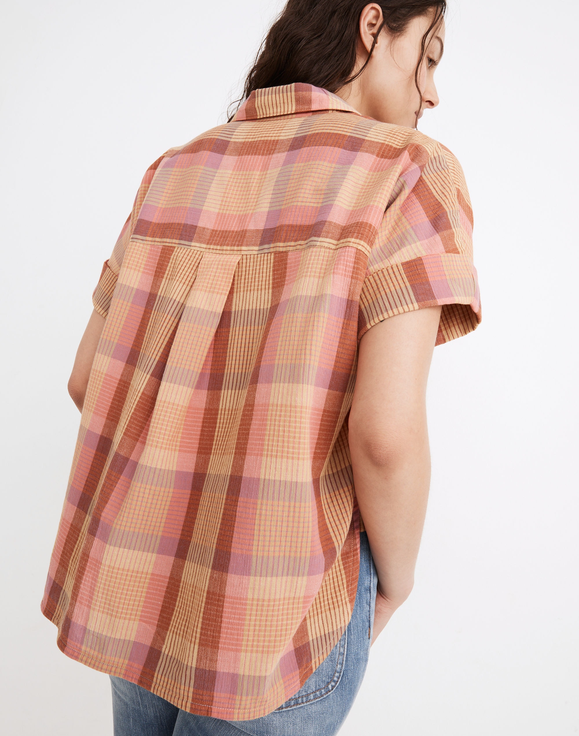 Daily Shirt in Neon Madras Plaid | Madewell