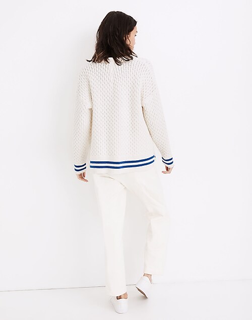 Honeycomb Pullover Sweater
