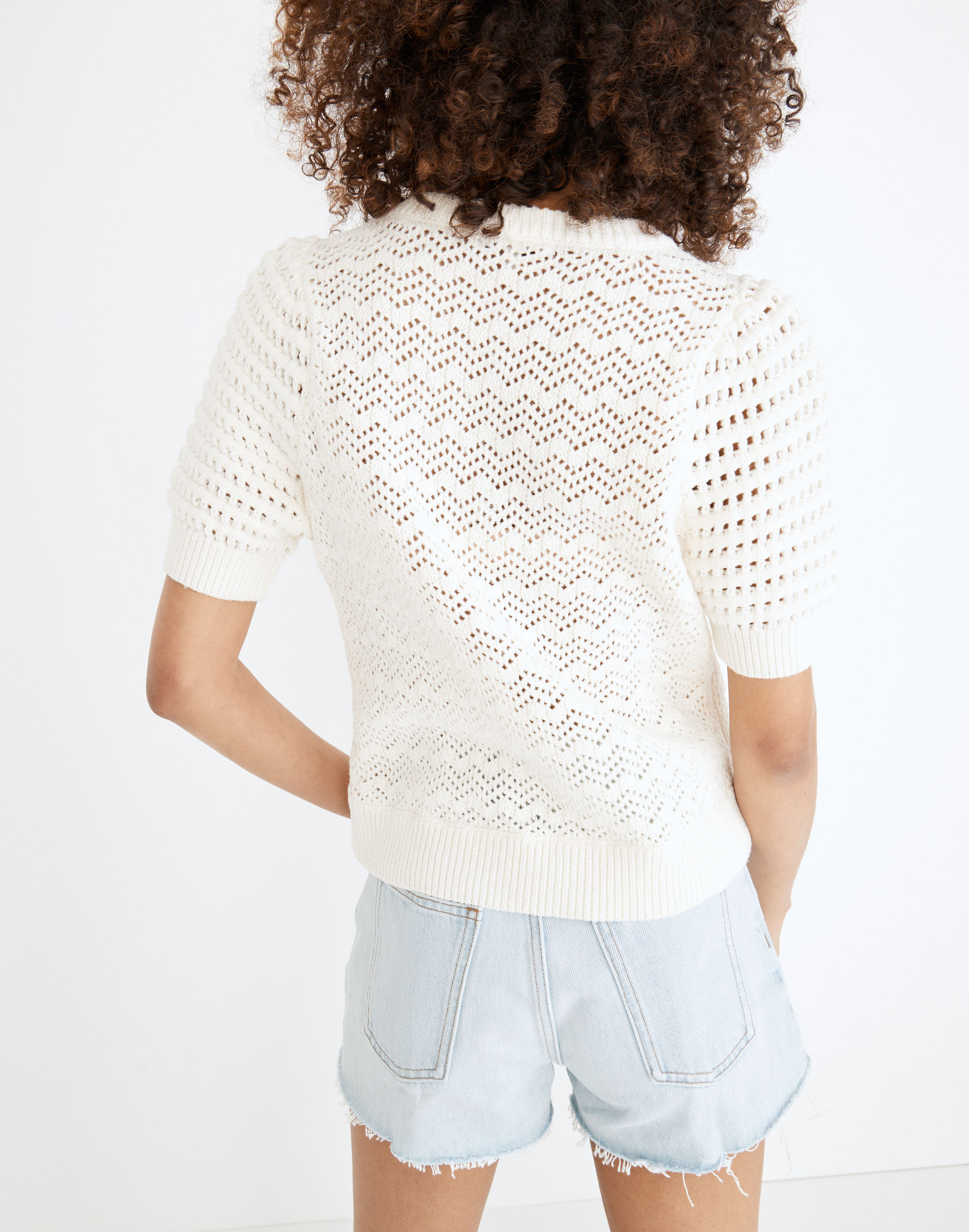 Atwater Crochet Sweater Tee | Madewell