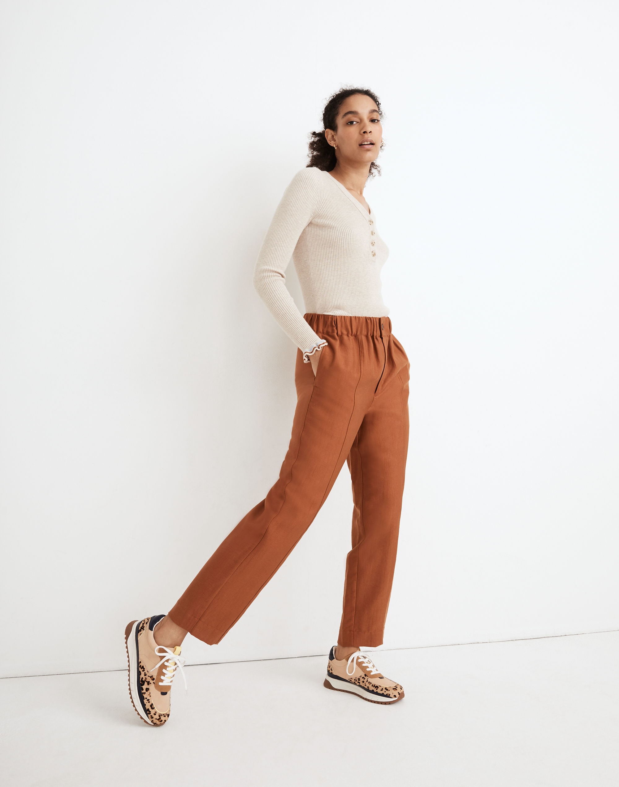 Tapered Huston Pull-On Crop Pants | Madewell