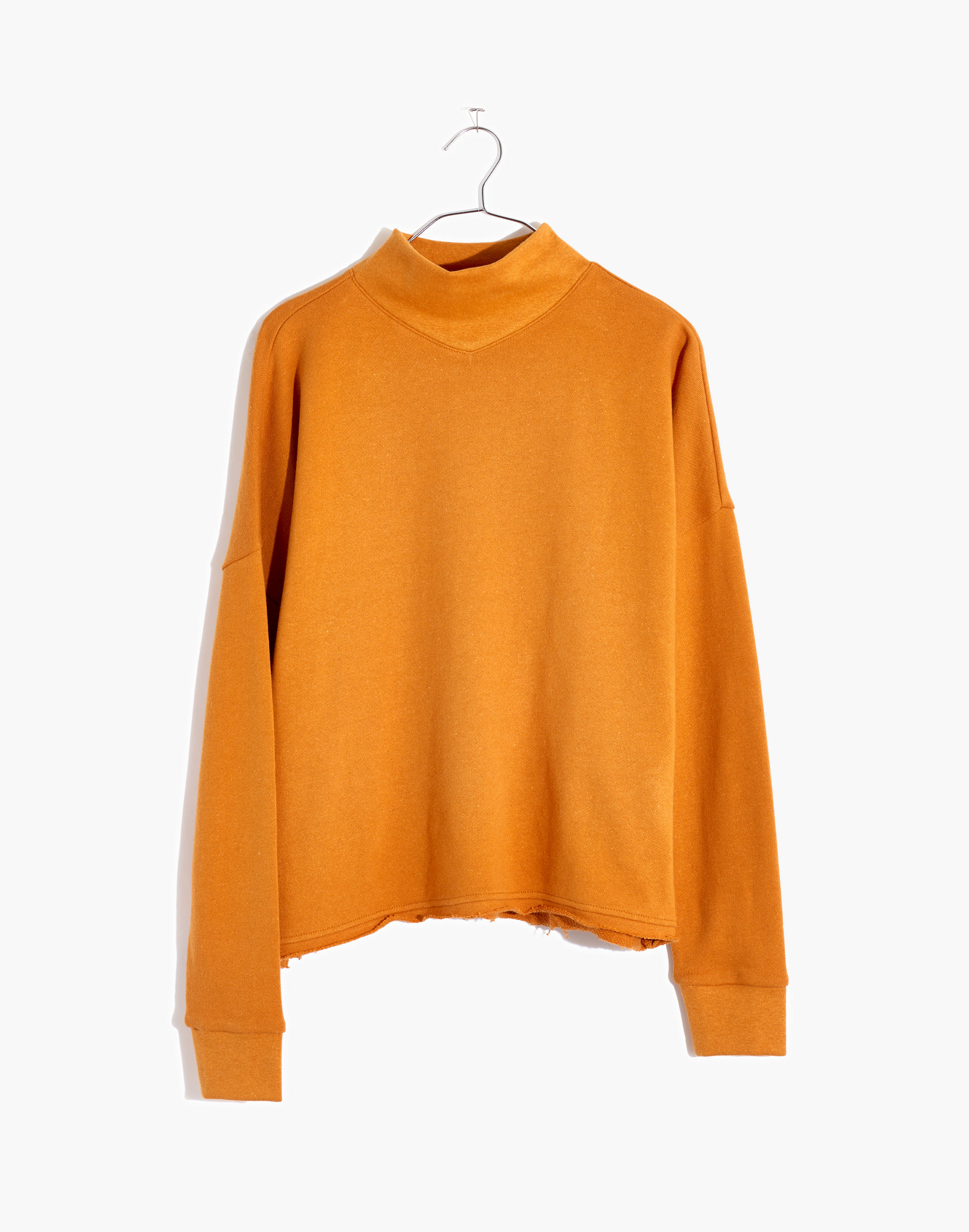 Hemp-Cotton Mockneck Sweatshirt | Madewell