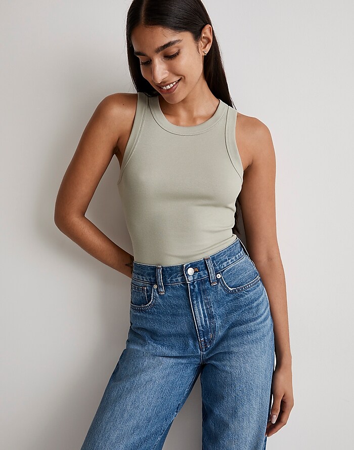 Petite Kick Out Crop Jeans in Cherryville Wash: Raw-Hem Edition