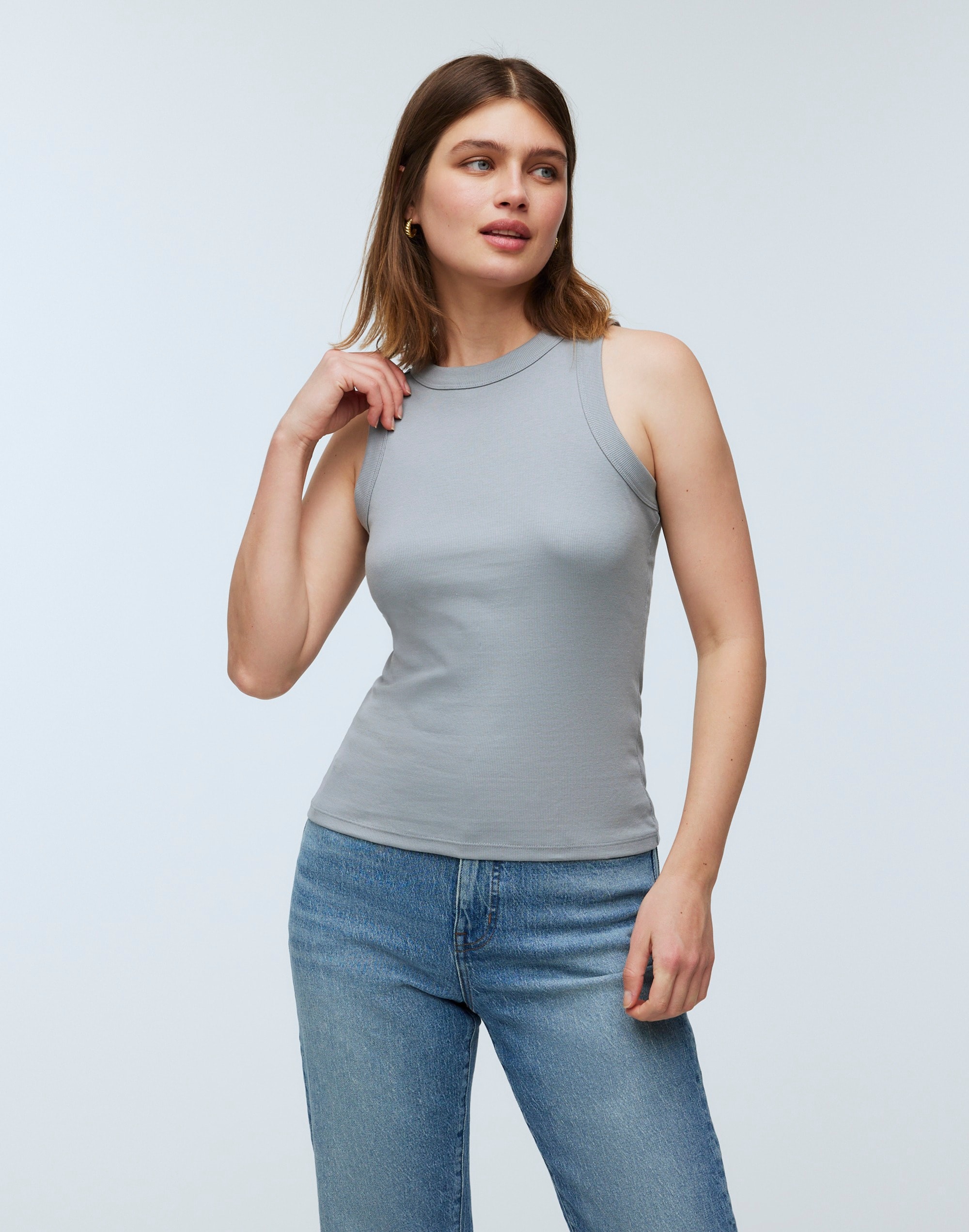 Supima® Rib Cutaway Tank | Madewell