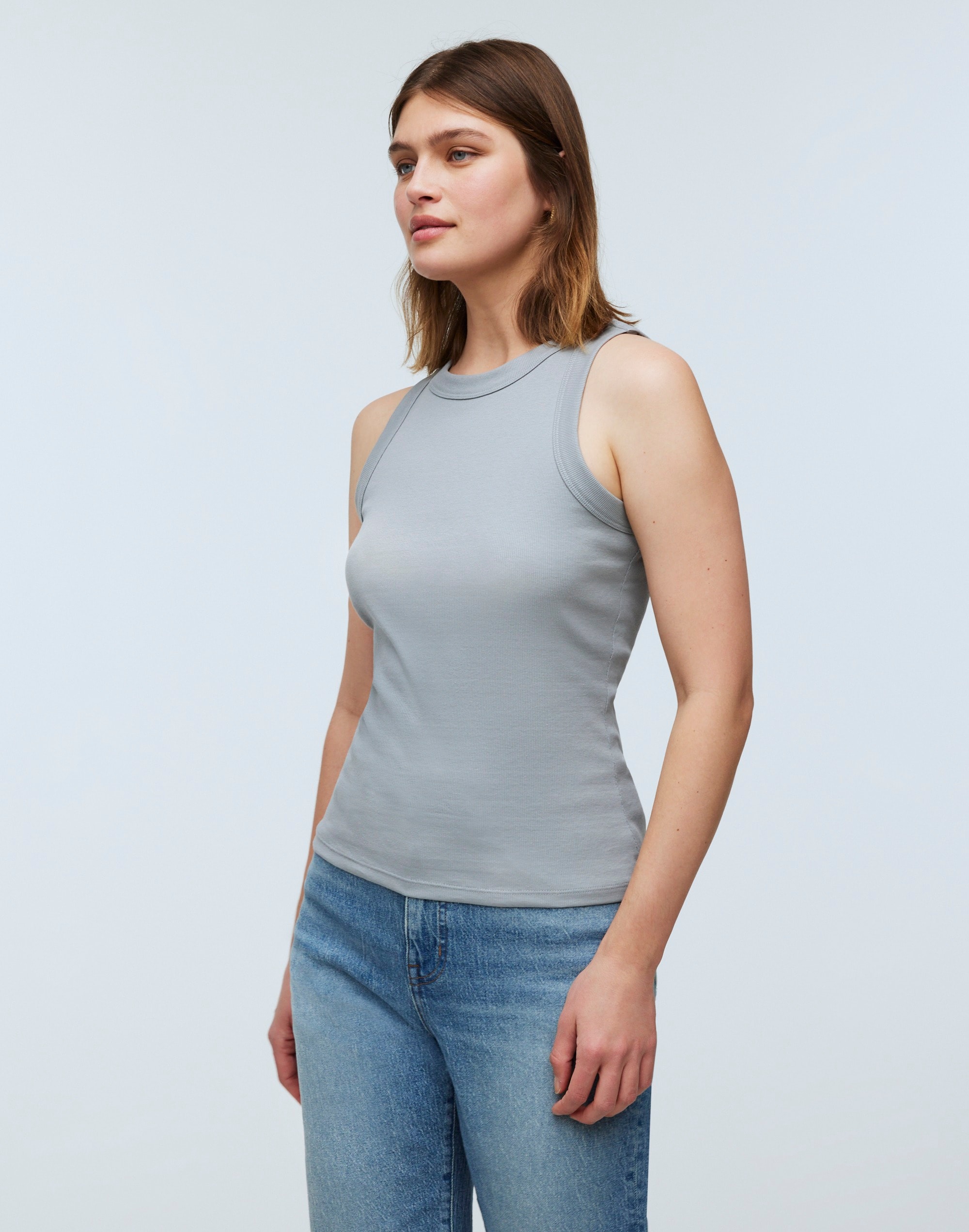 Supima® Rib Cutaway Tank | Madewell