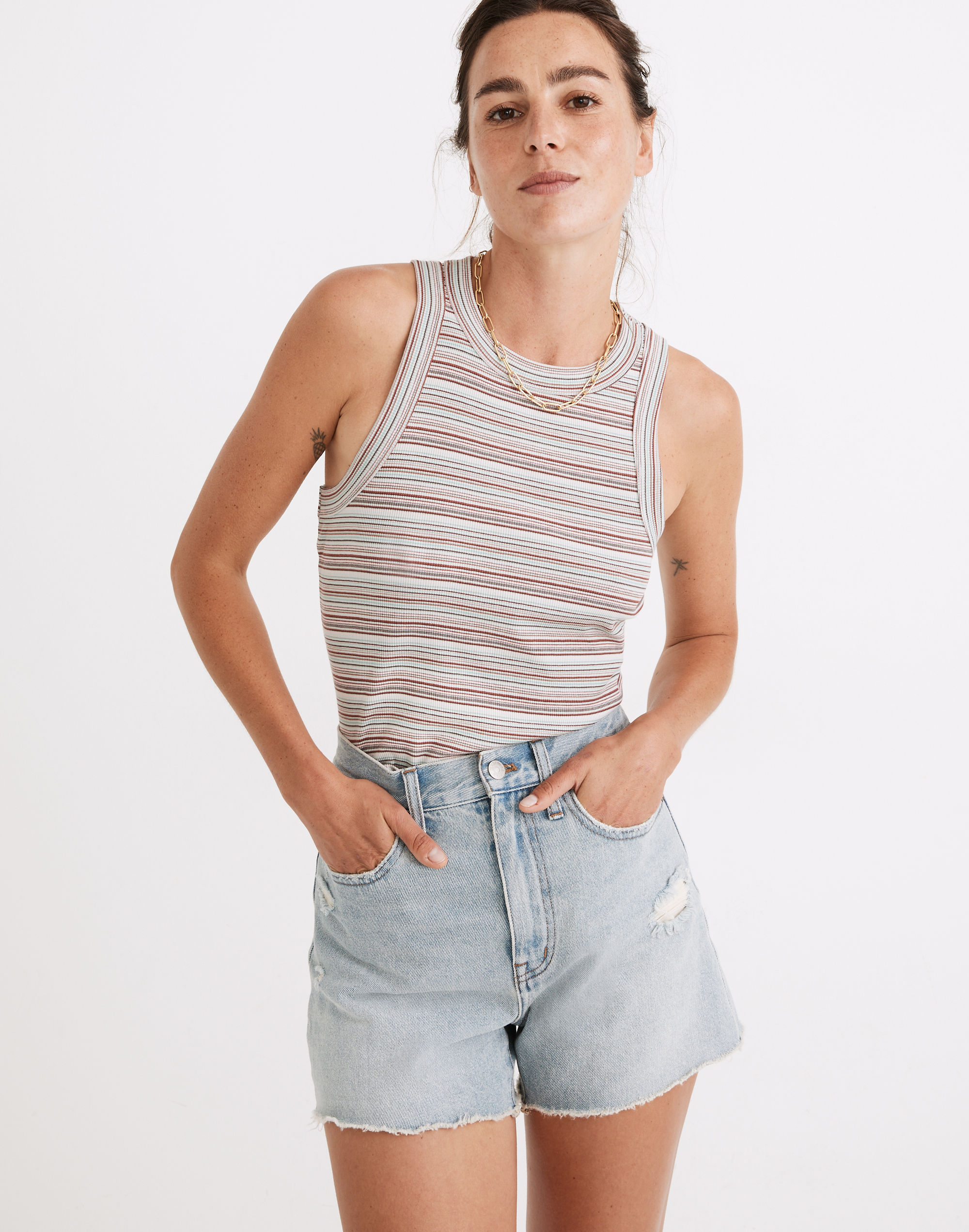 Brightside Tank Top Wasson Stripe | Madewell