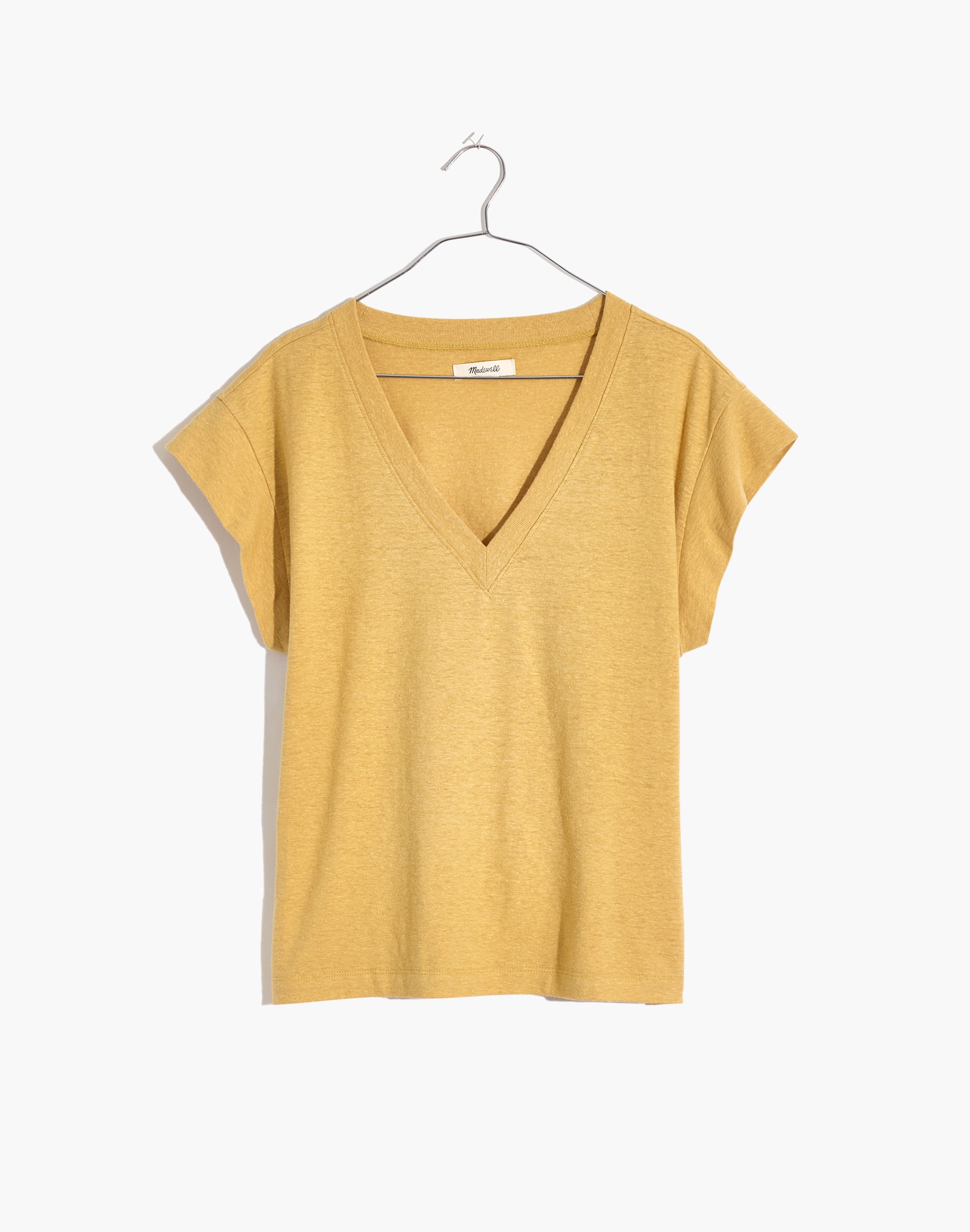 Hemp-Cotton V-Neck Muscle Tee | Madewell