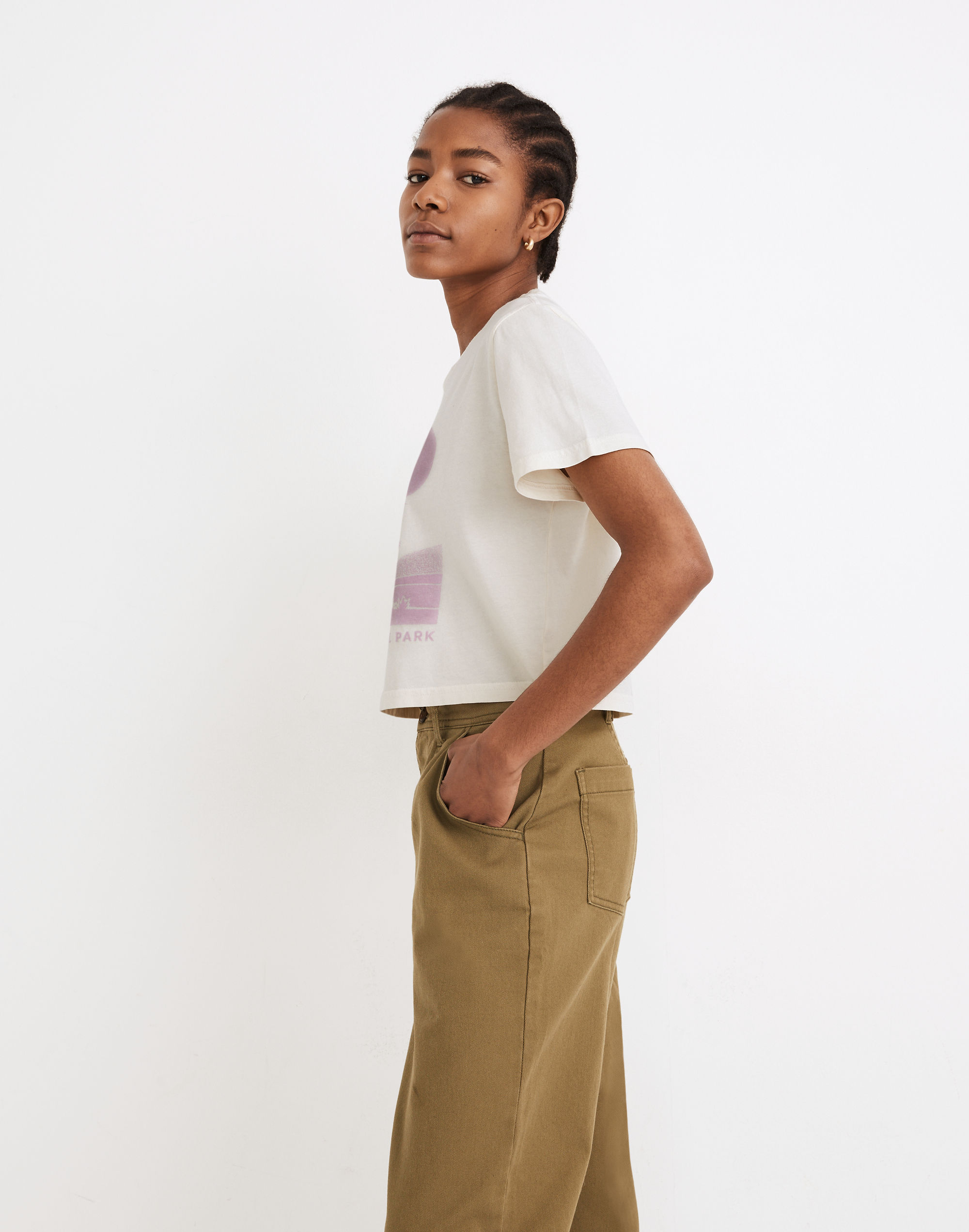 Madewell x Parks Project Joshua Tree National Park Crewneck Crop Tee |