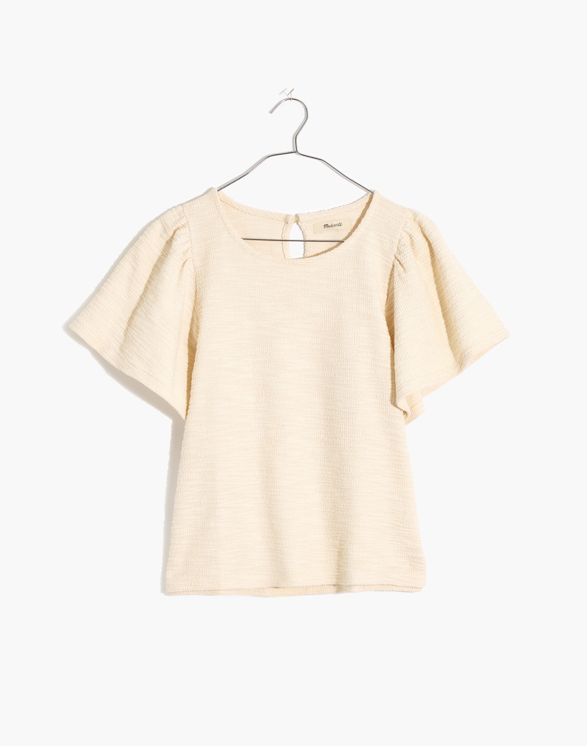 Flutter-Sleeve Crop Top | Madewell