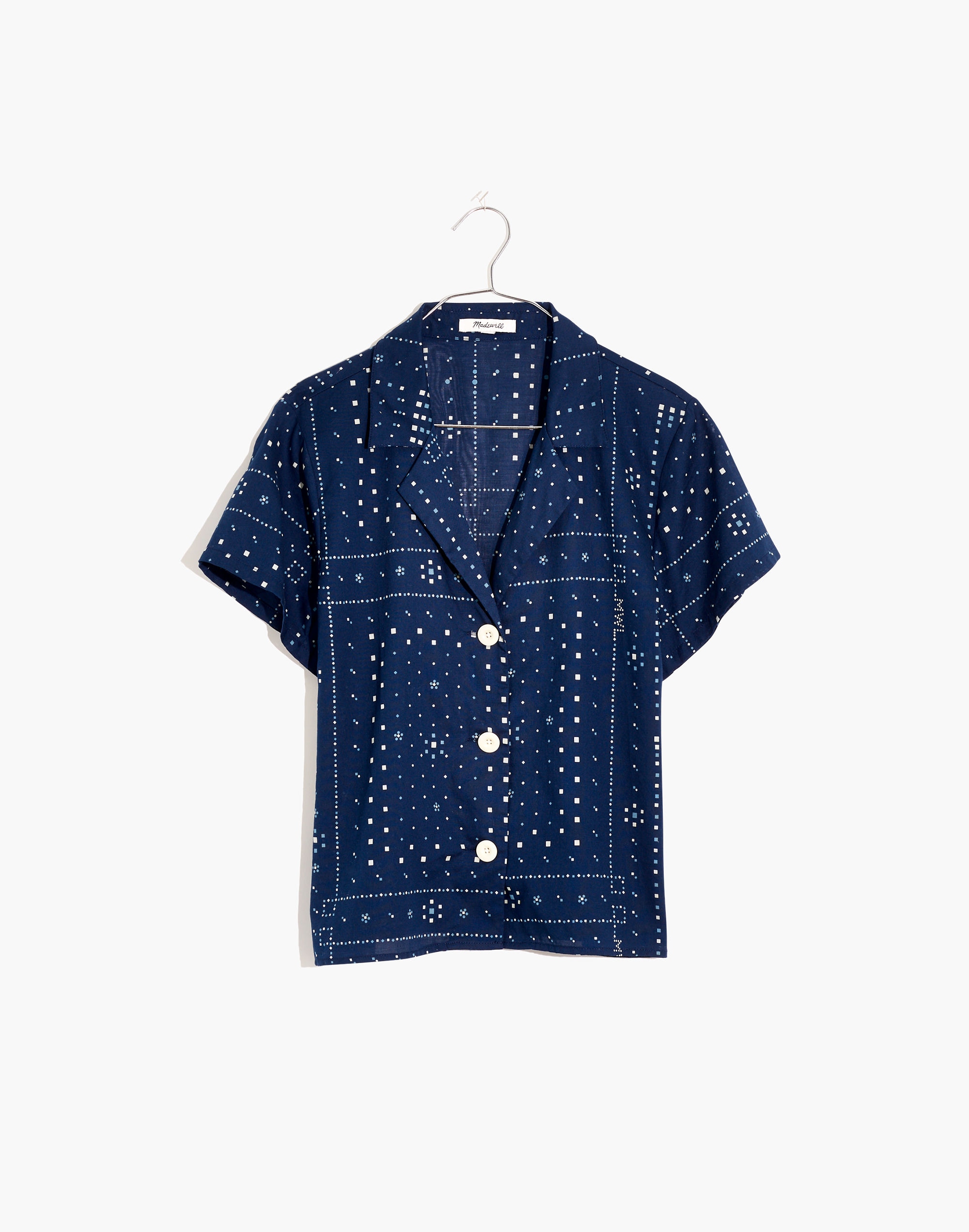 Shrunken Camp Shirt Bandana Print | Madewell