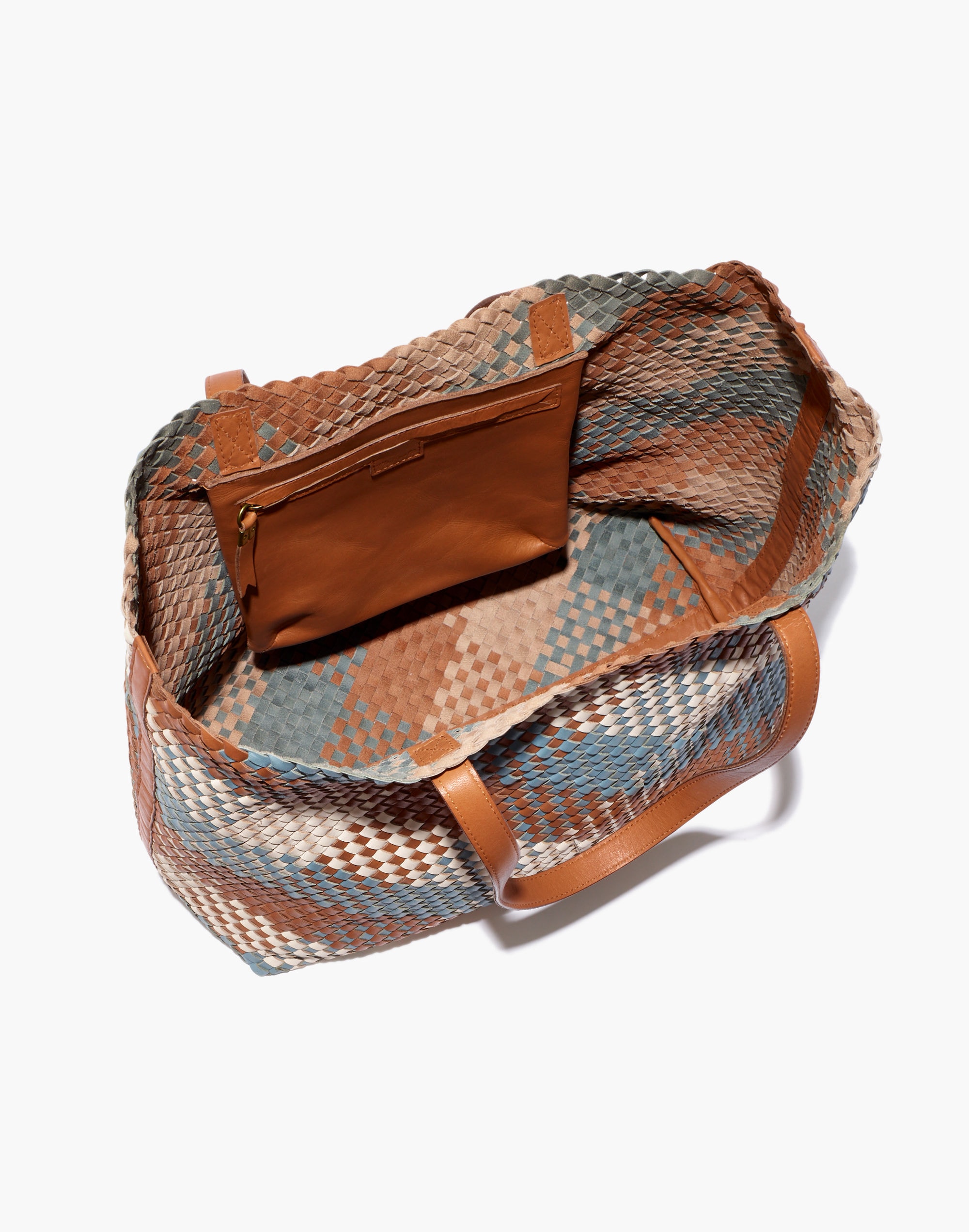 The Transport Crossbody: Woven Leather Edition