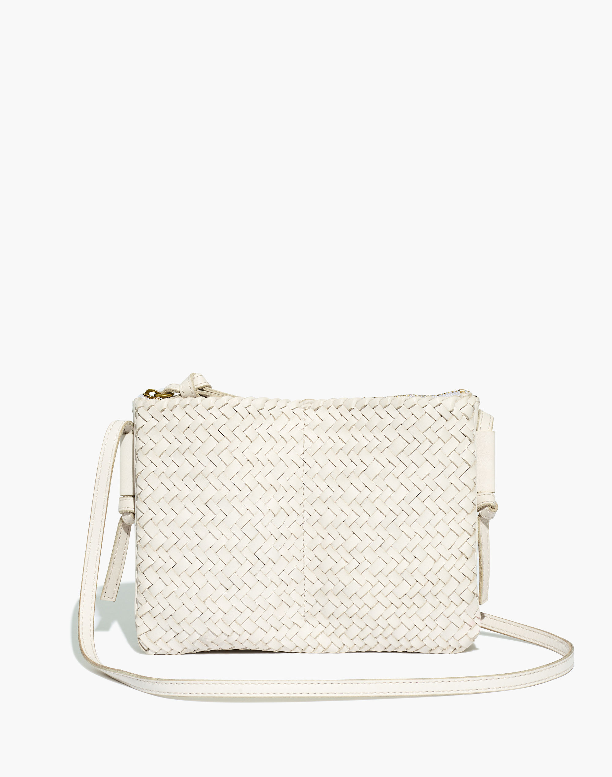 The Knotted Crossbody Bag in Woven Leather | Madewell