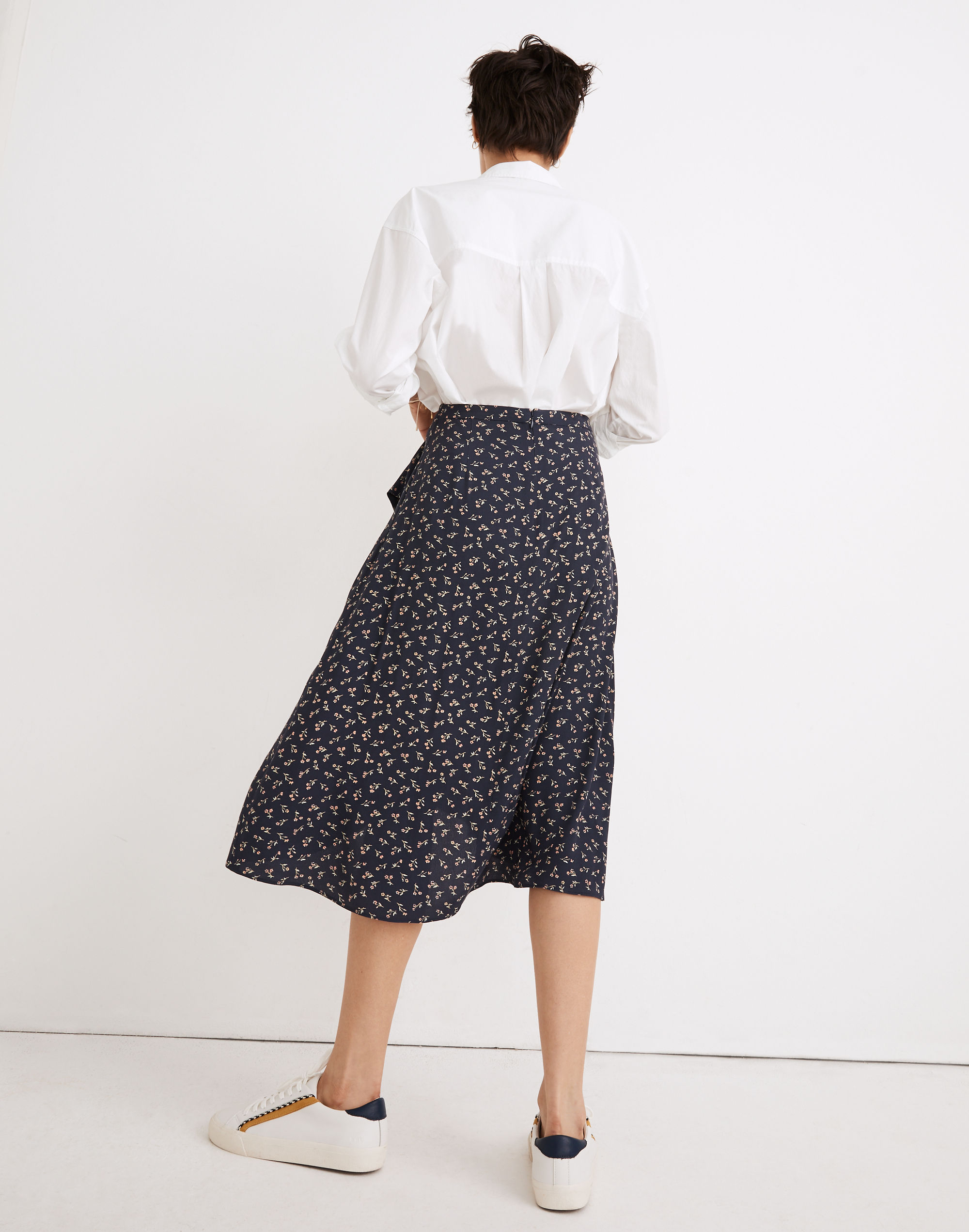 Ruffle-Wrap Midi Skirt Spring Fling | Madewell