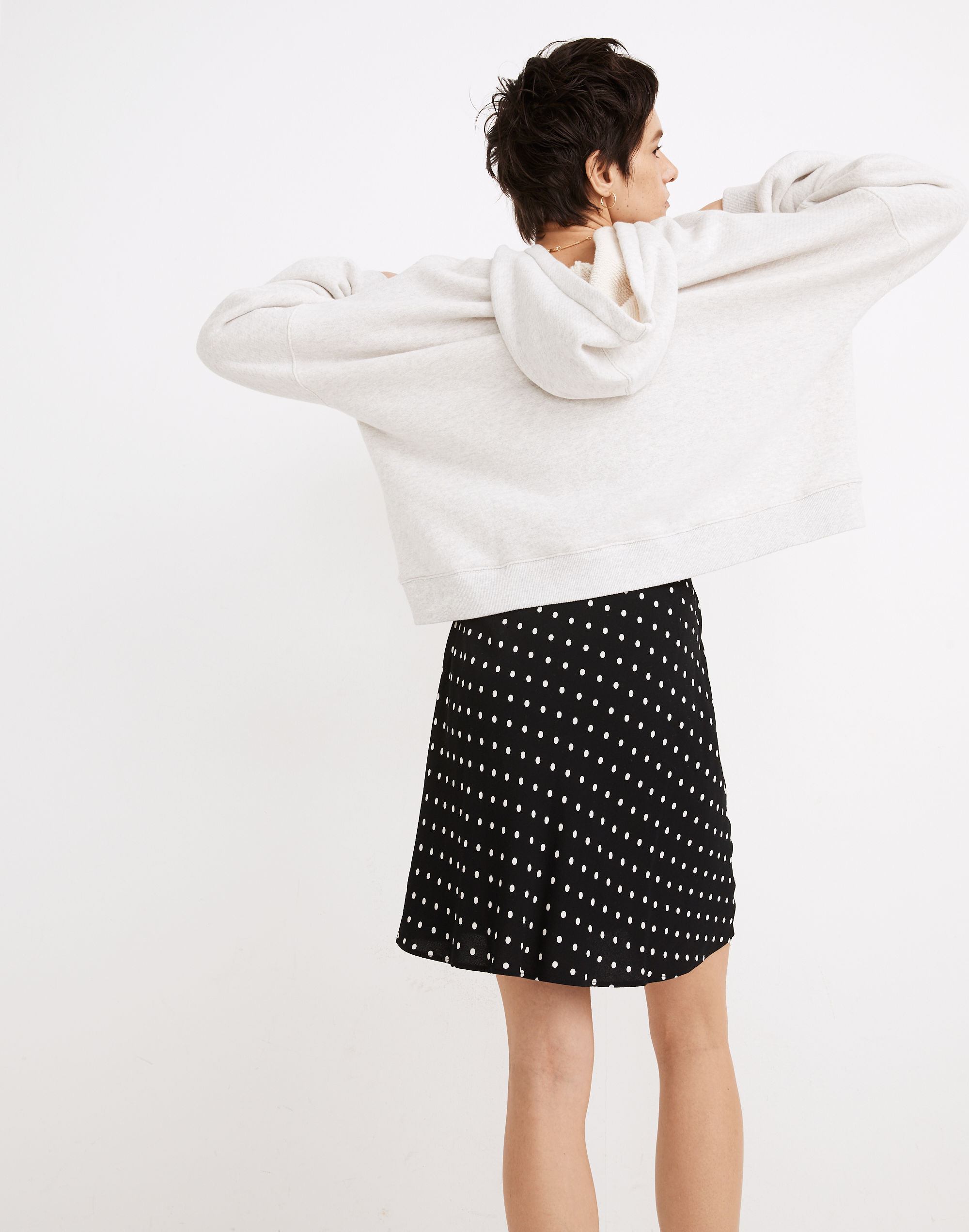 Mini Slip Skirt Polka Dot | Madewell