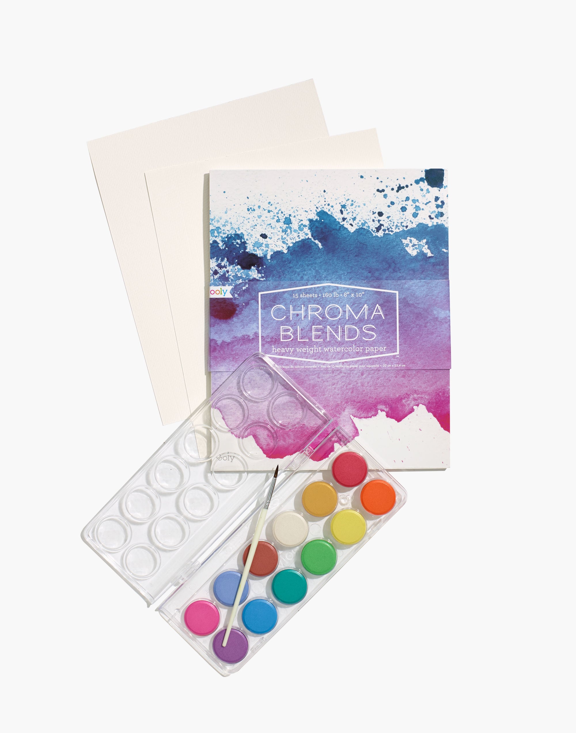 Ooly Watercolor Paper Pad and Pearlescent Watercolor Paint Set | Madewell