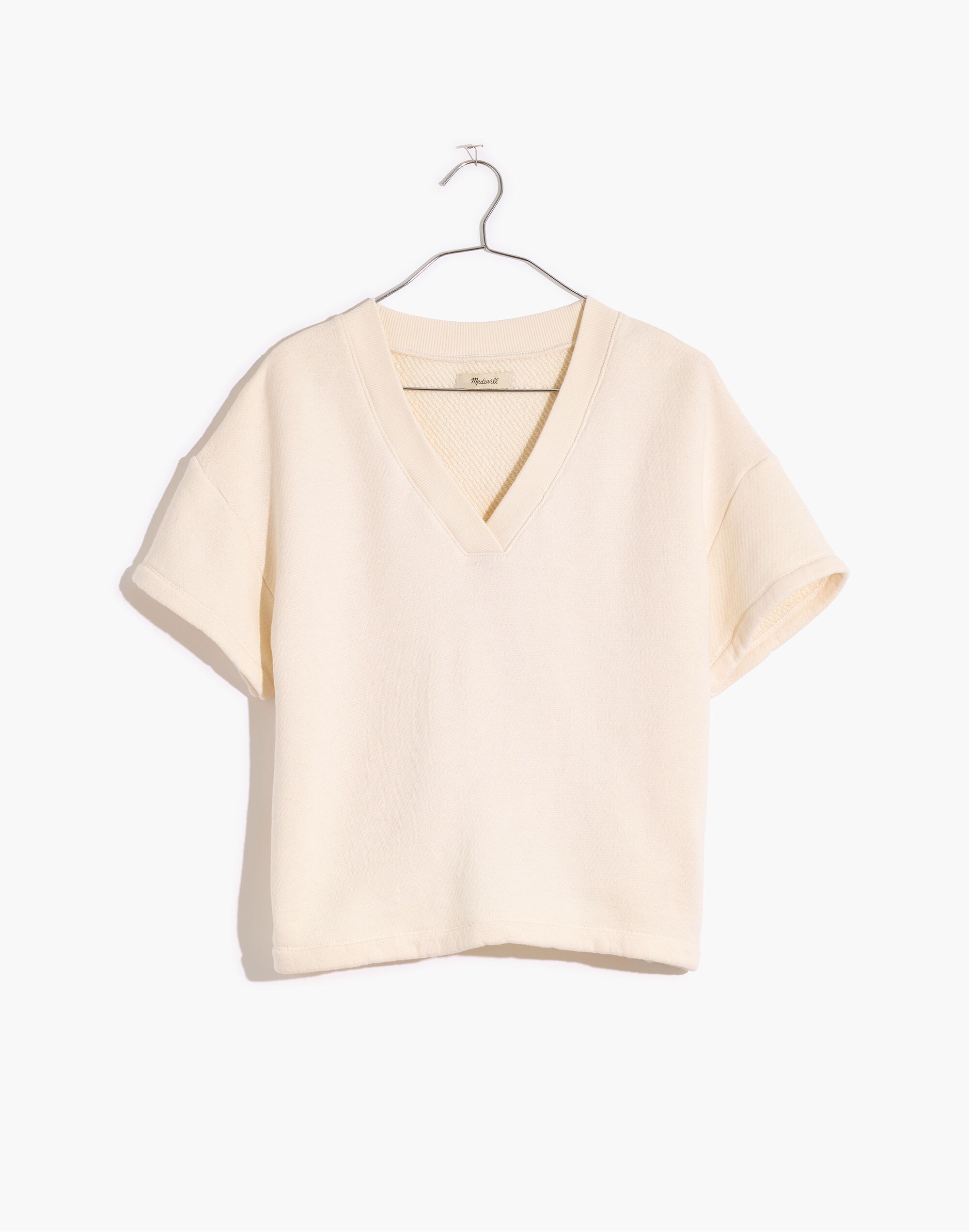 MWL Airyterry V-Neck Sweatshirt Tee | Madewell