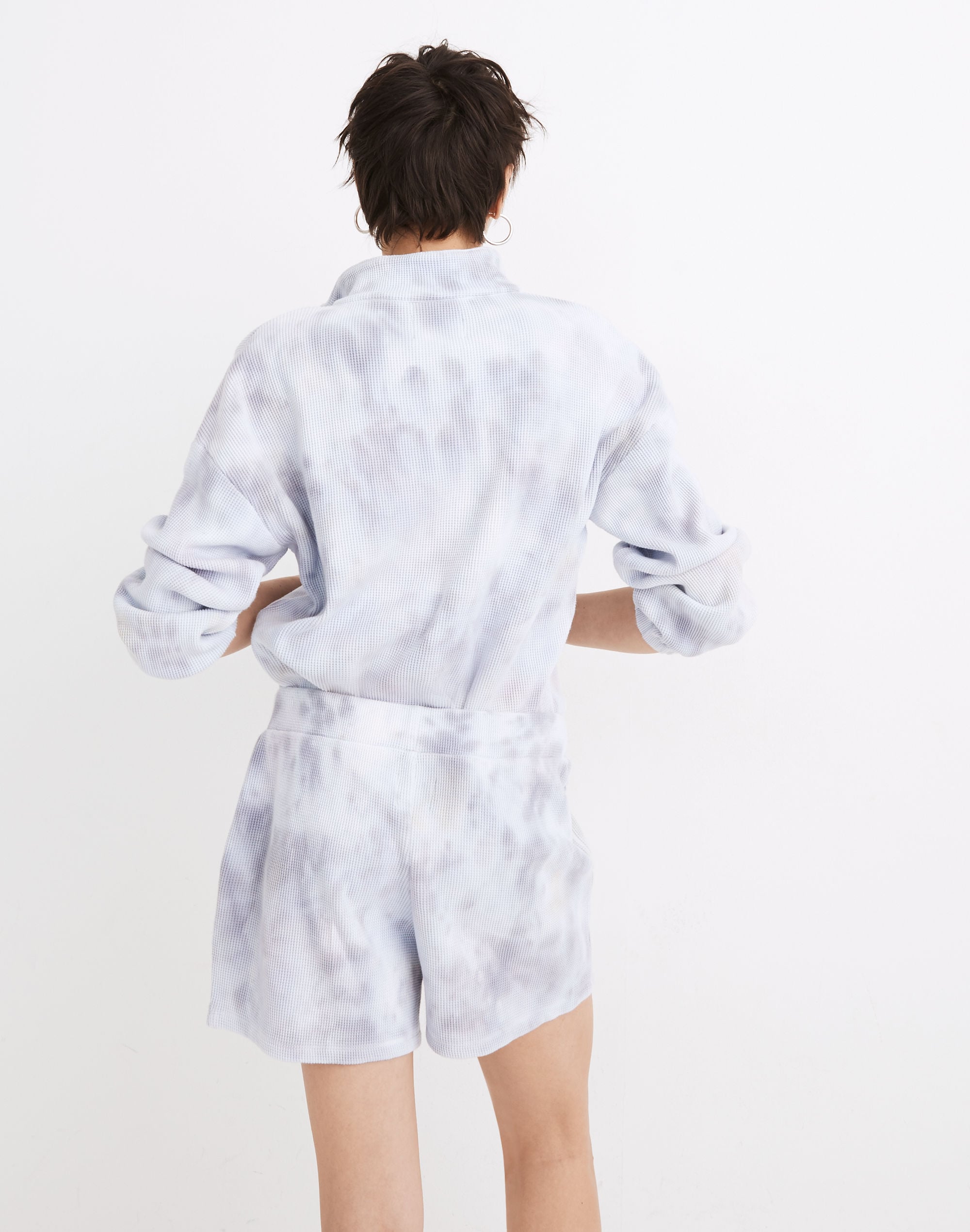 MWL Waffle Pull-On Sweatshorts Tie-Dye | Madewell