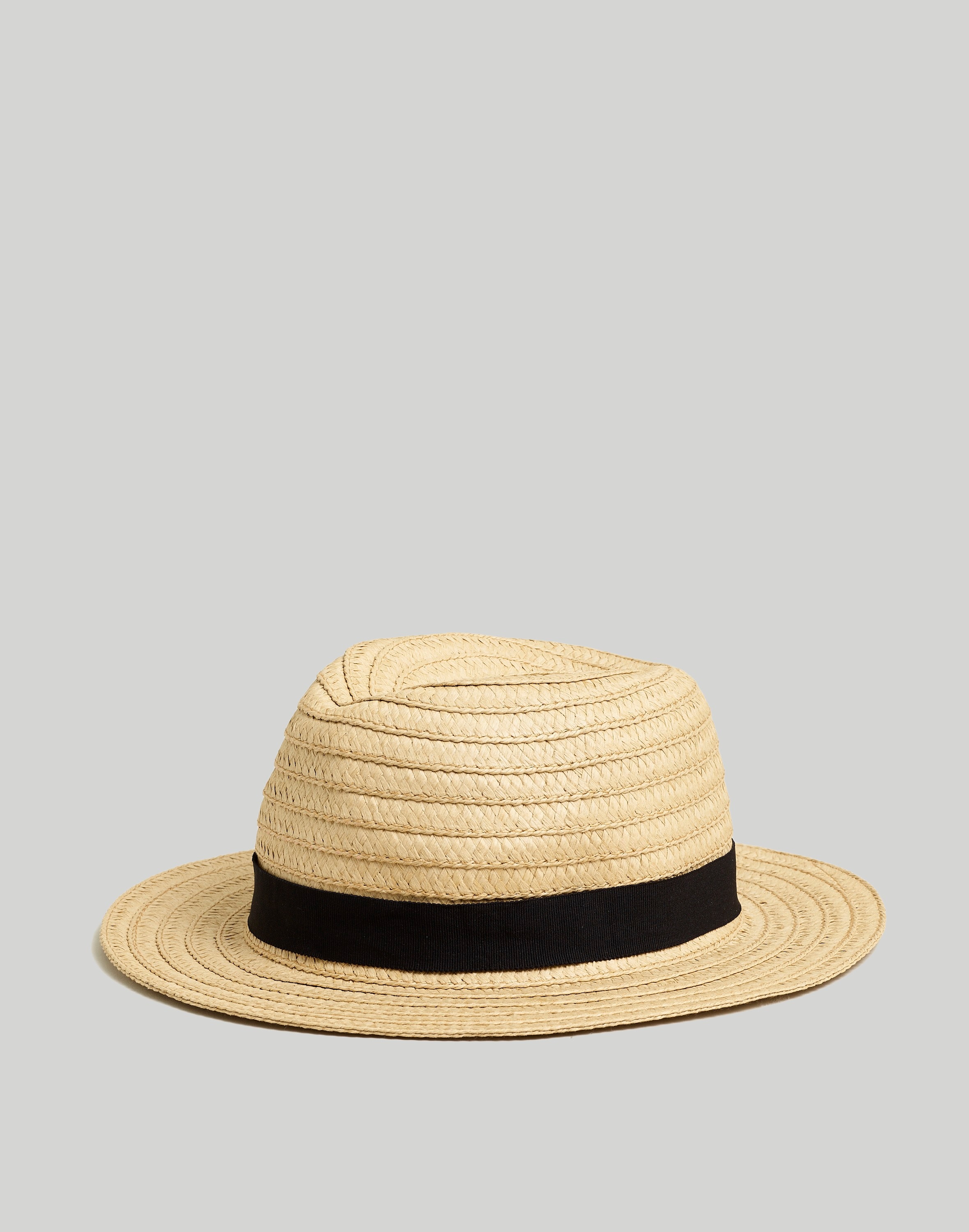 Packable Straw Fedora Hat | Madewell