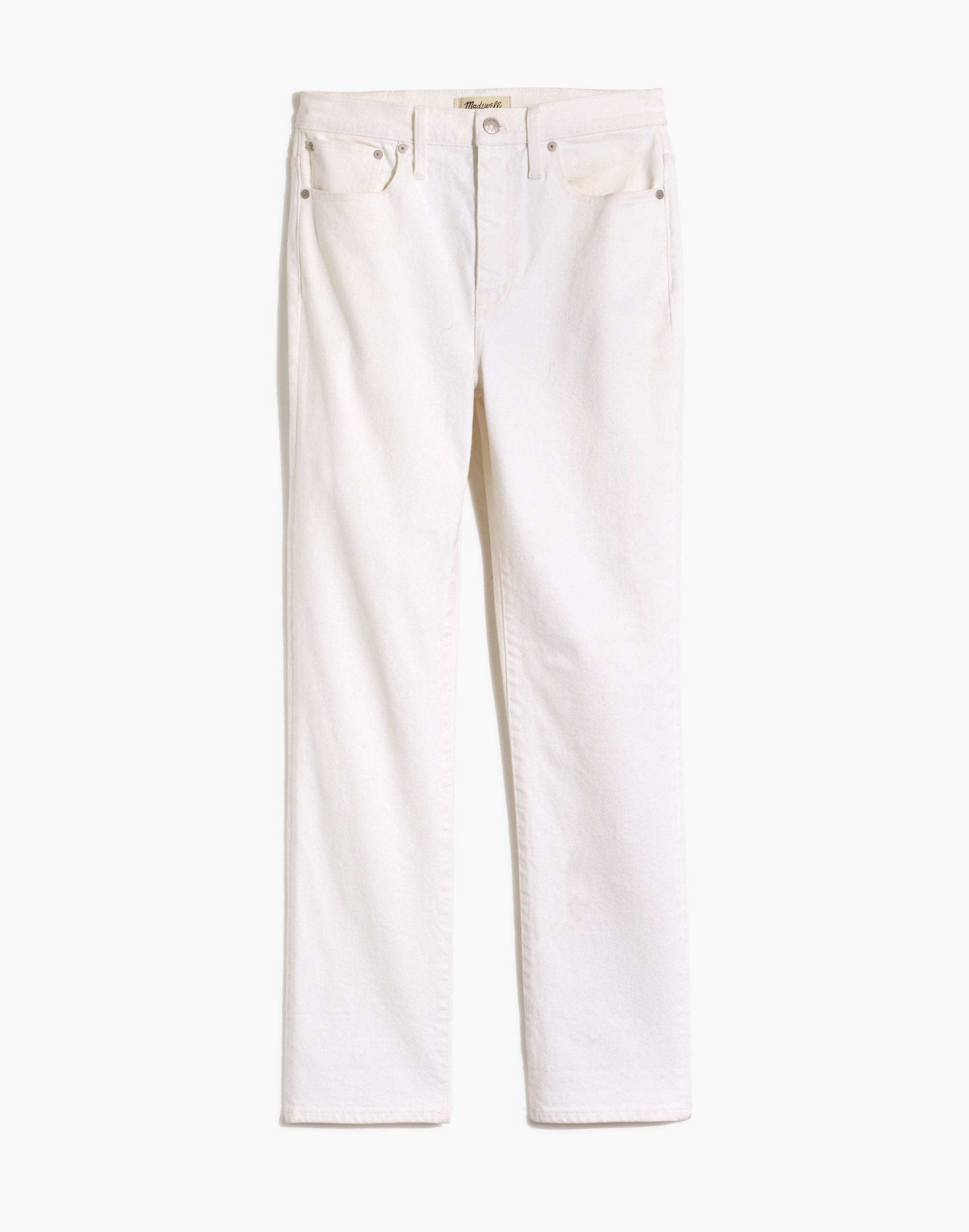 The High-Rise Slim Boyjean in Tile White | Madewell