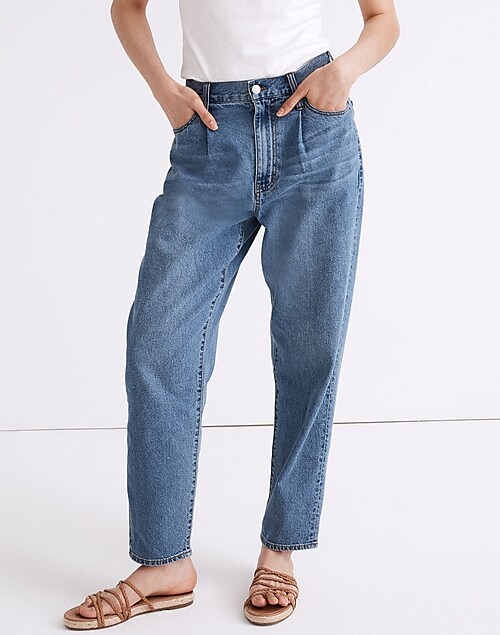 Baggy Tapered Jeans in Jewell Wash