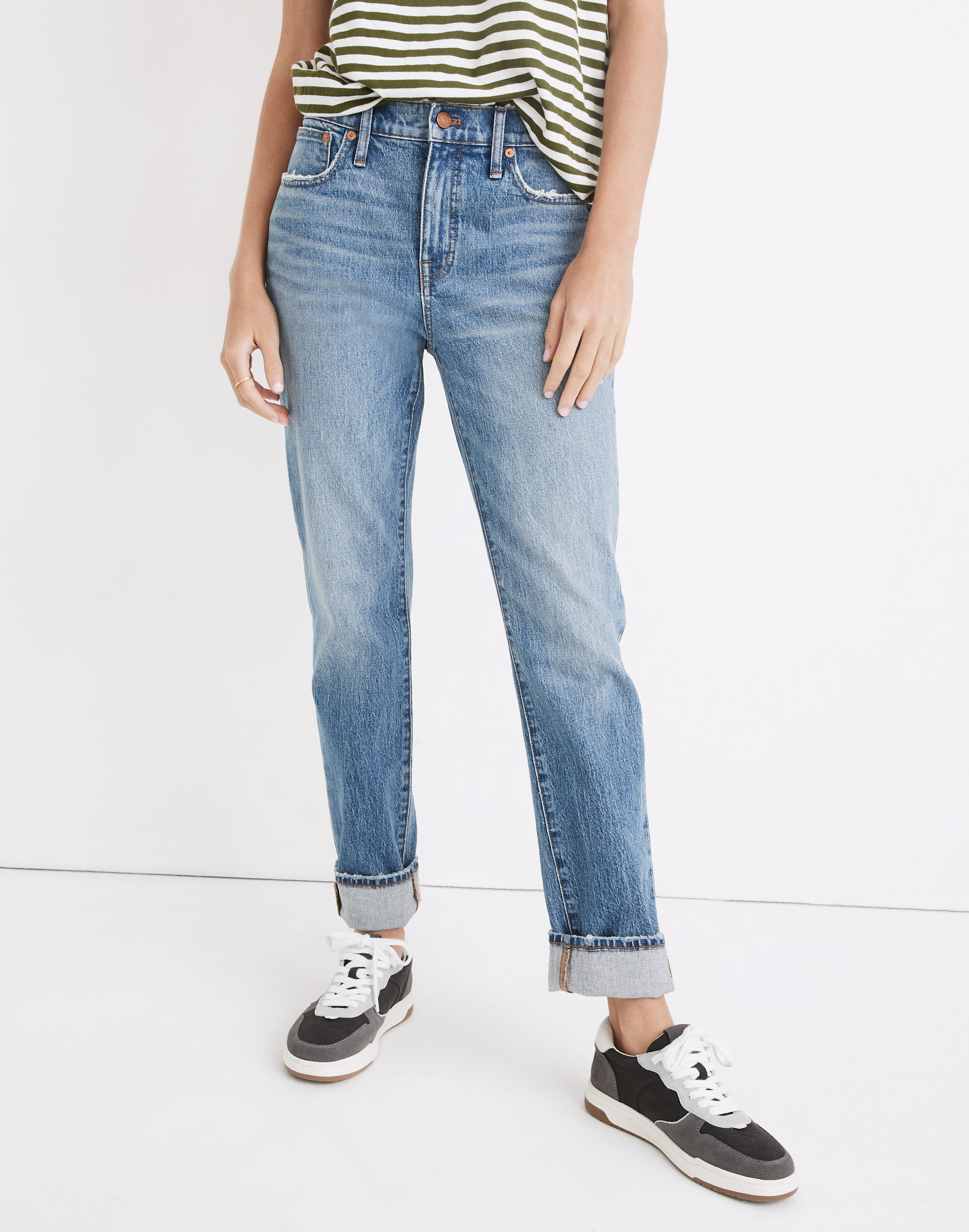 Tomboy Straight Jeans in Wright Wash