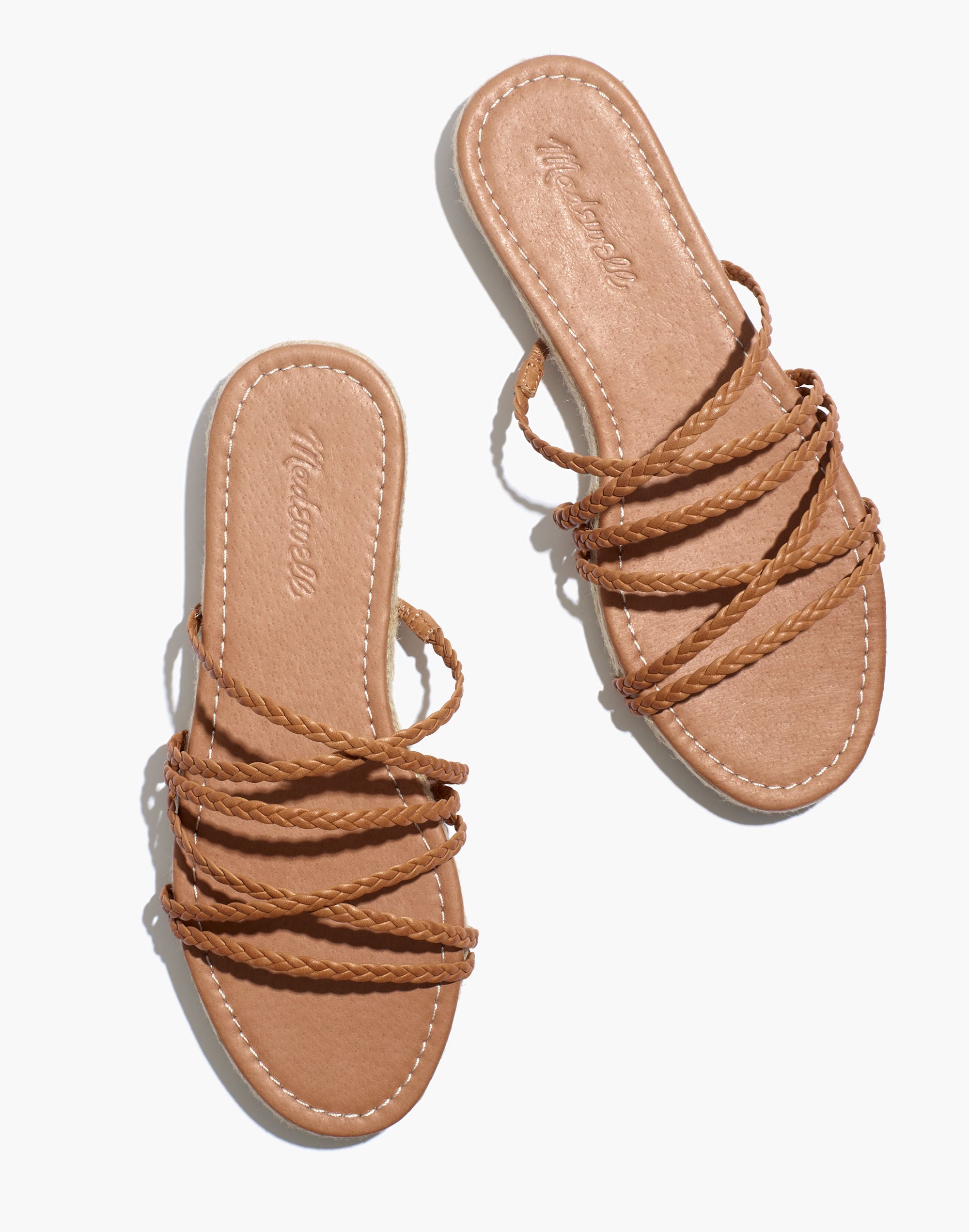 The Kathryn Espadrille Slide Sandal Leather | Madewell