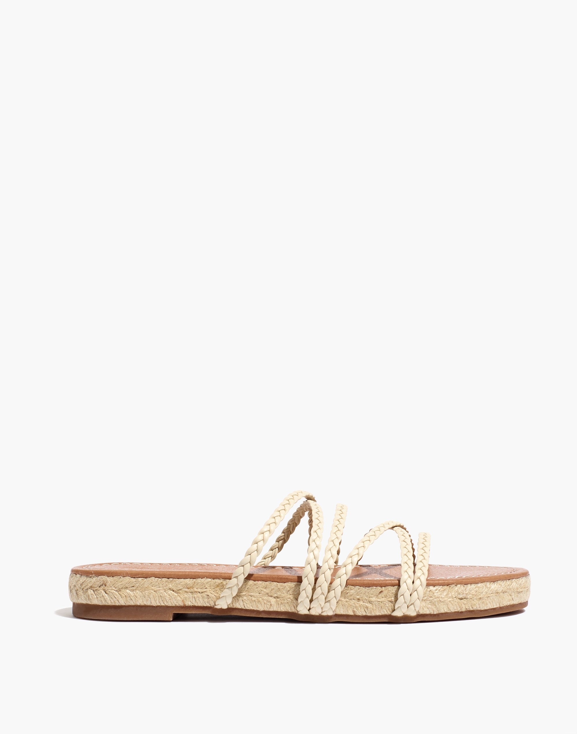 The Kathryn Espadrille Slide Sandal Leather | Madewell