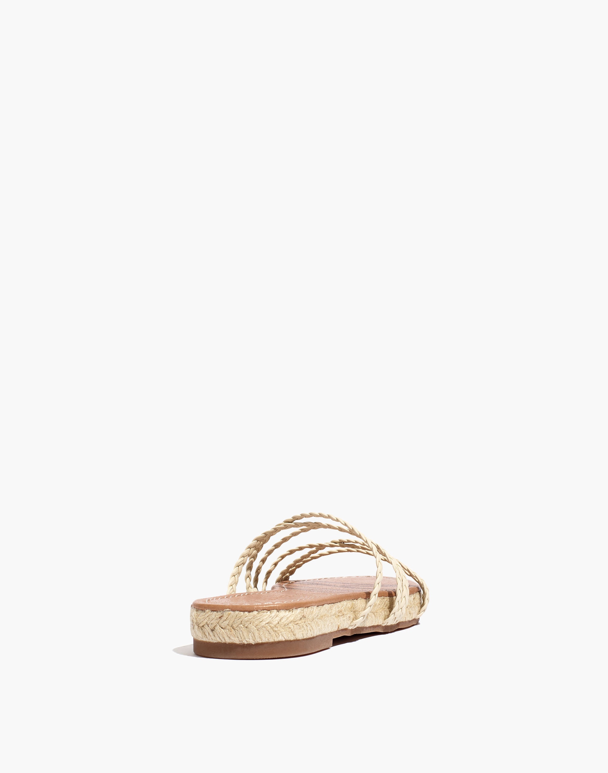 The Kathryn Espadrille Slide Sandal Leather | Madewell