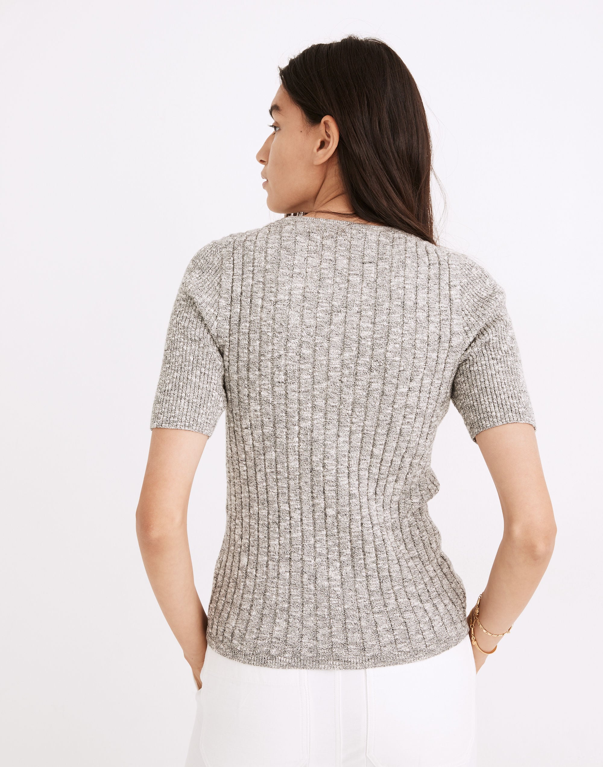 Glencrest Button-Front Sweater Tee | Madewell