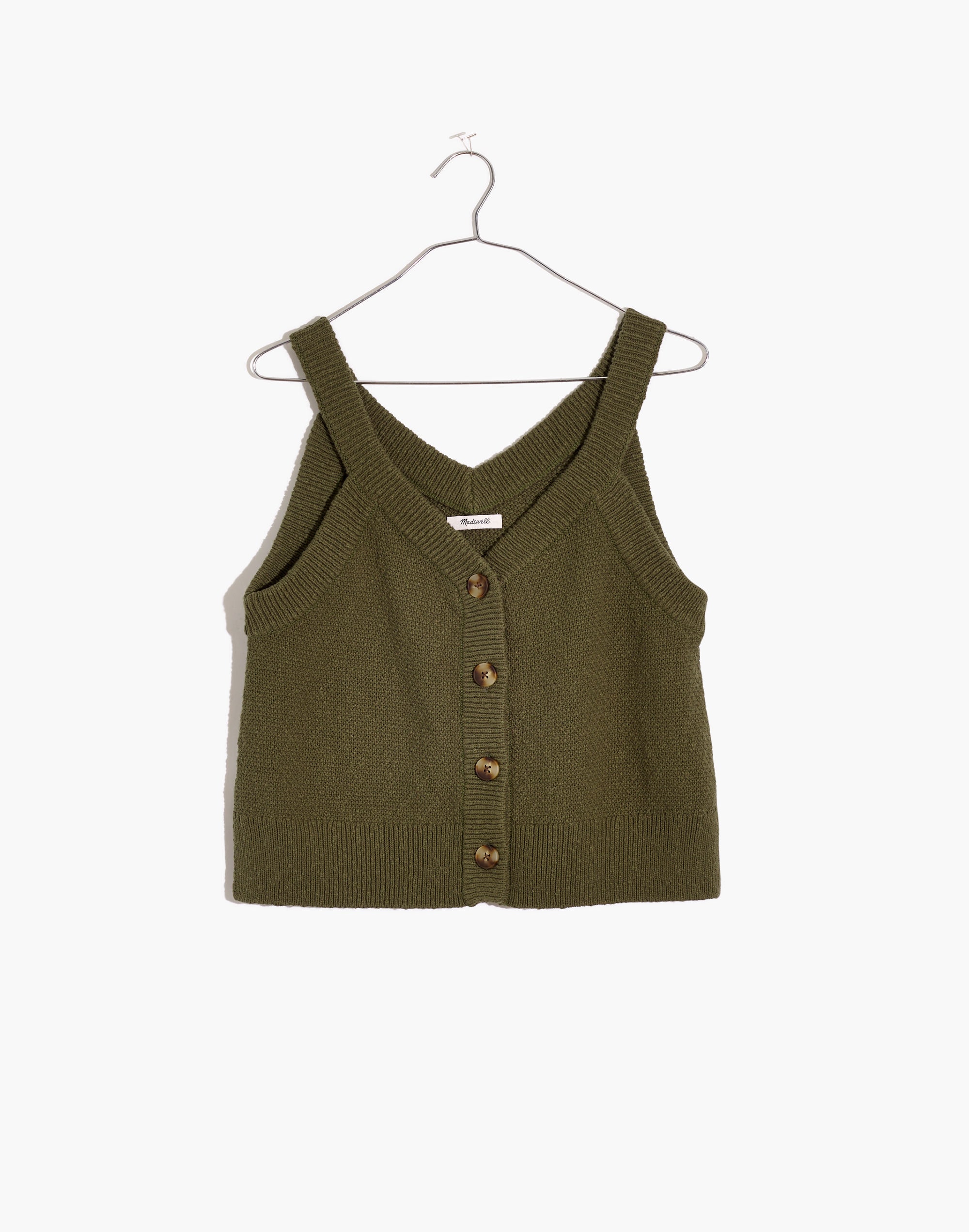 Wakefield Button-Front Sweater Tank | Madewell