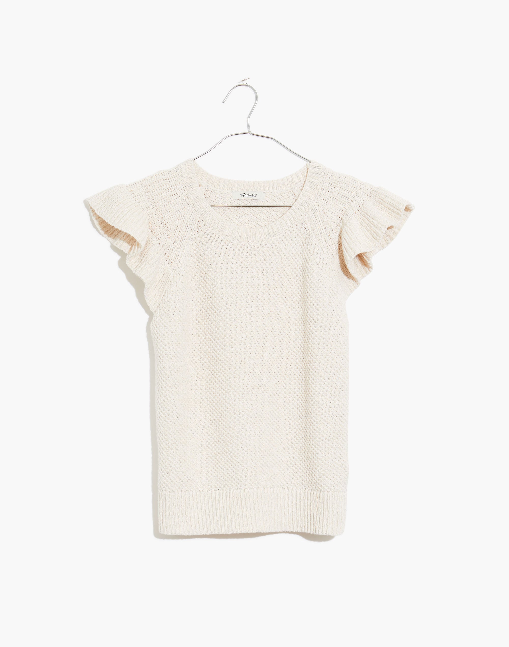 Flutter-Sleeve Sweater Tank | Madewell