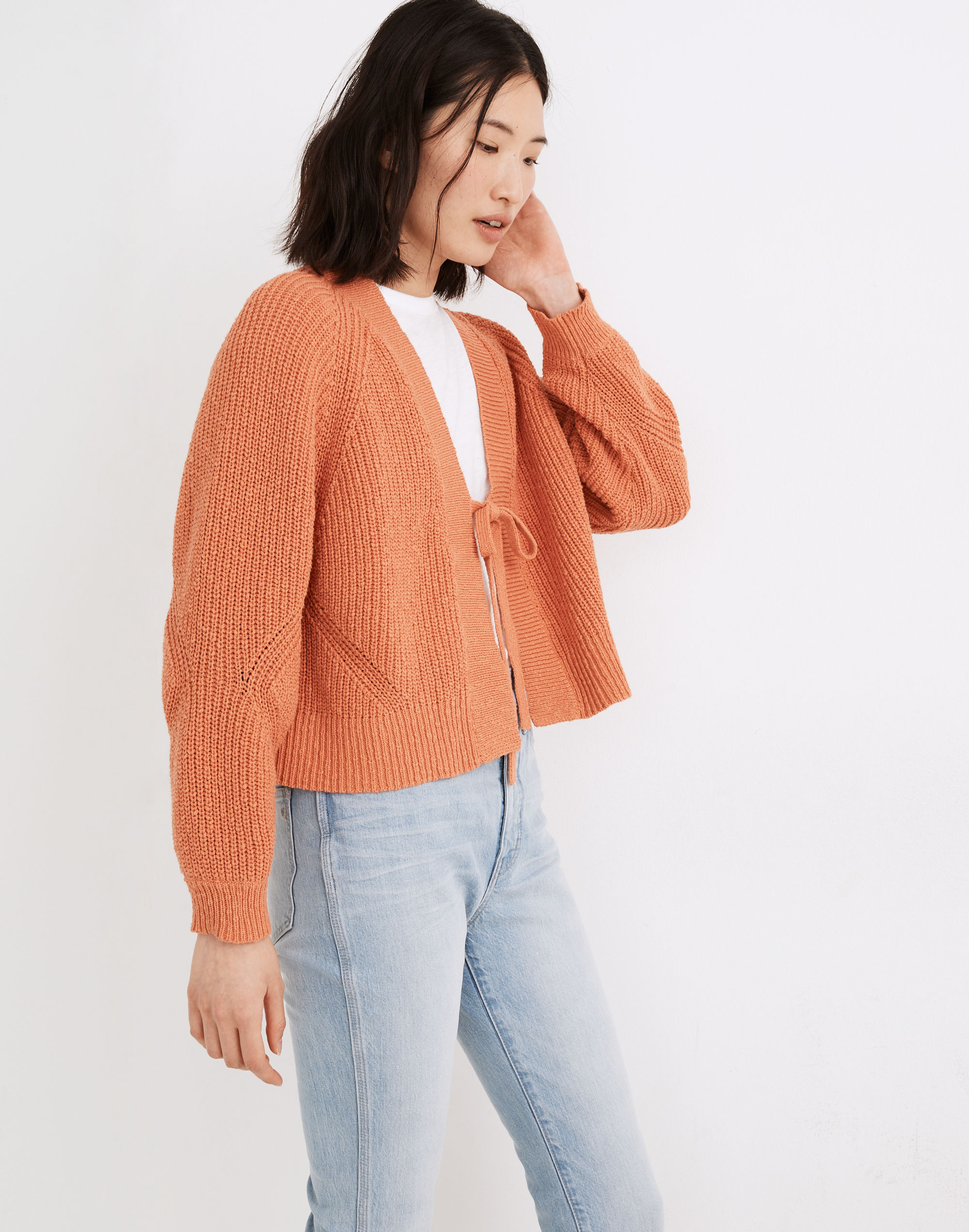 Eastdale Tie-Front Cardigan Sweater | Madewell