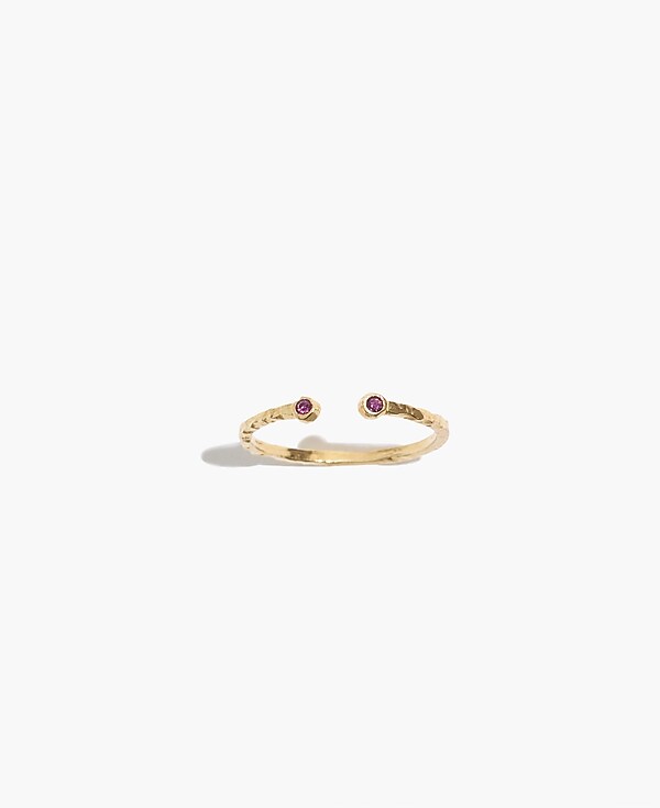 Katie Dean Jewelry&trade; 18k Gold-Plated Birthstone Ring