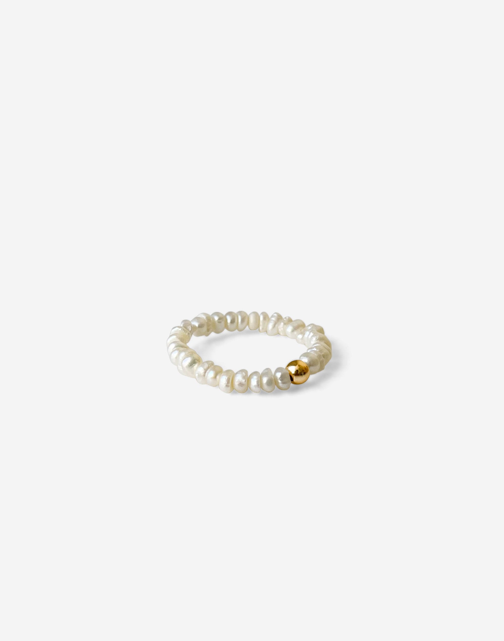 Madewell Pearl Beaded Ring in Freshwater Pearl - Size 6