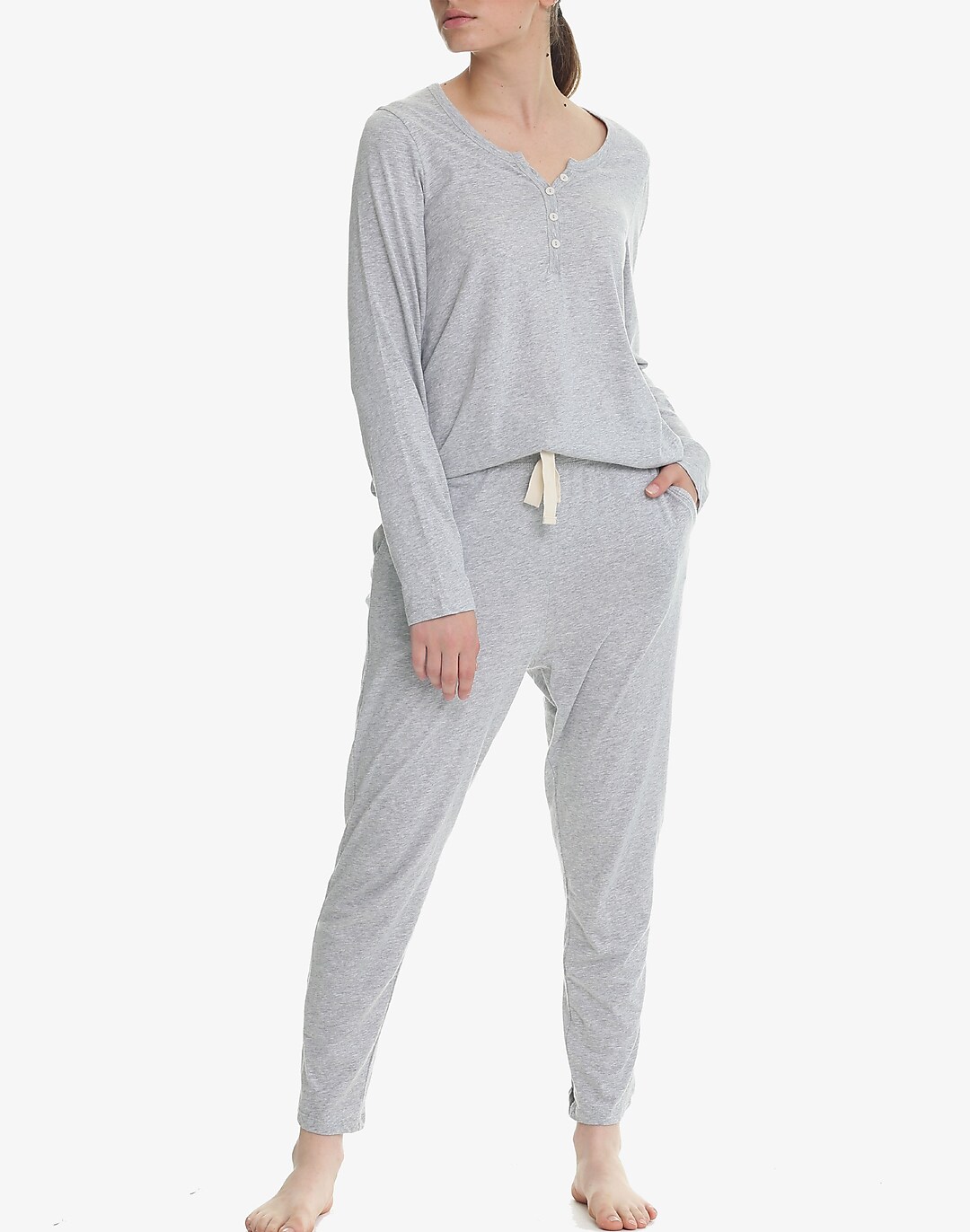 Papinelle Sleepwear™ Organic Cotton Knit Henley Pajama Top