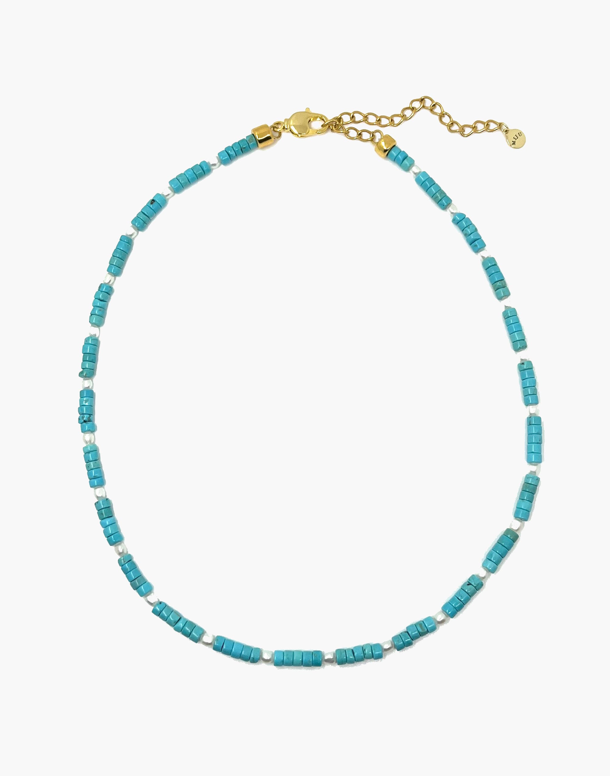 Madewell x MIJU Turquoise Beaded Del Mar Necklace | Madewell