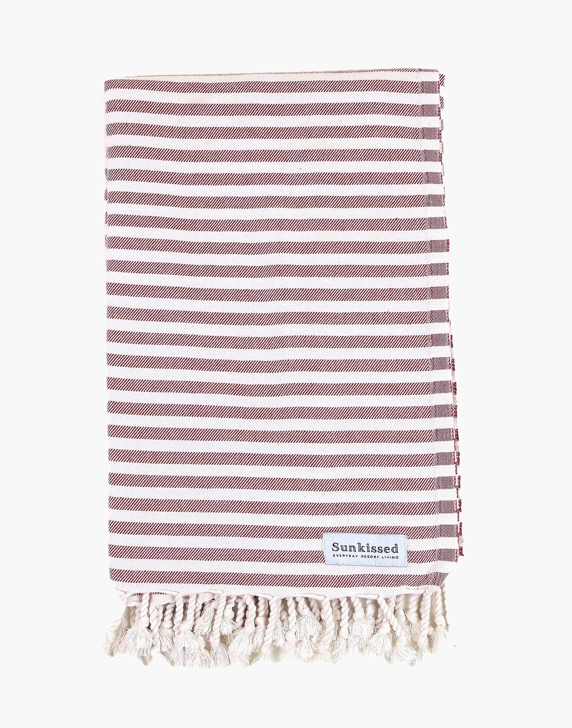 Sunkissed Organic Cotton Bermuda Sand-Free Beach Towel in Stripe