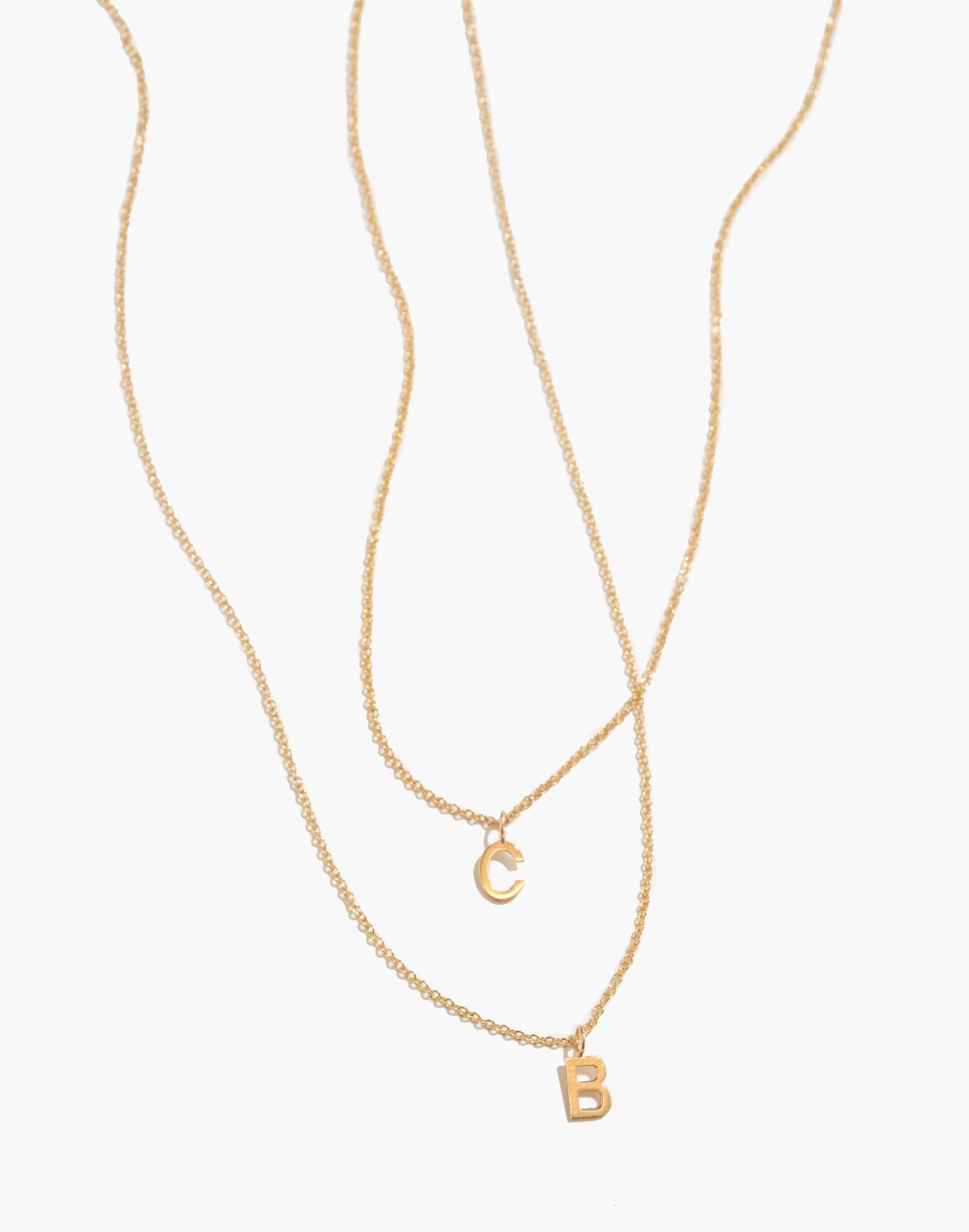 BYCHARI DEMI-FINE INITIAL NECKLACE | Madewell