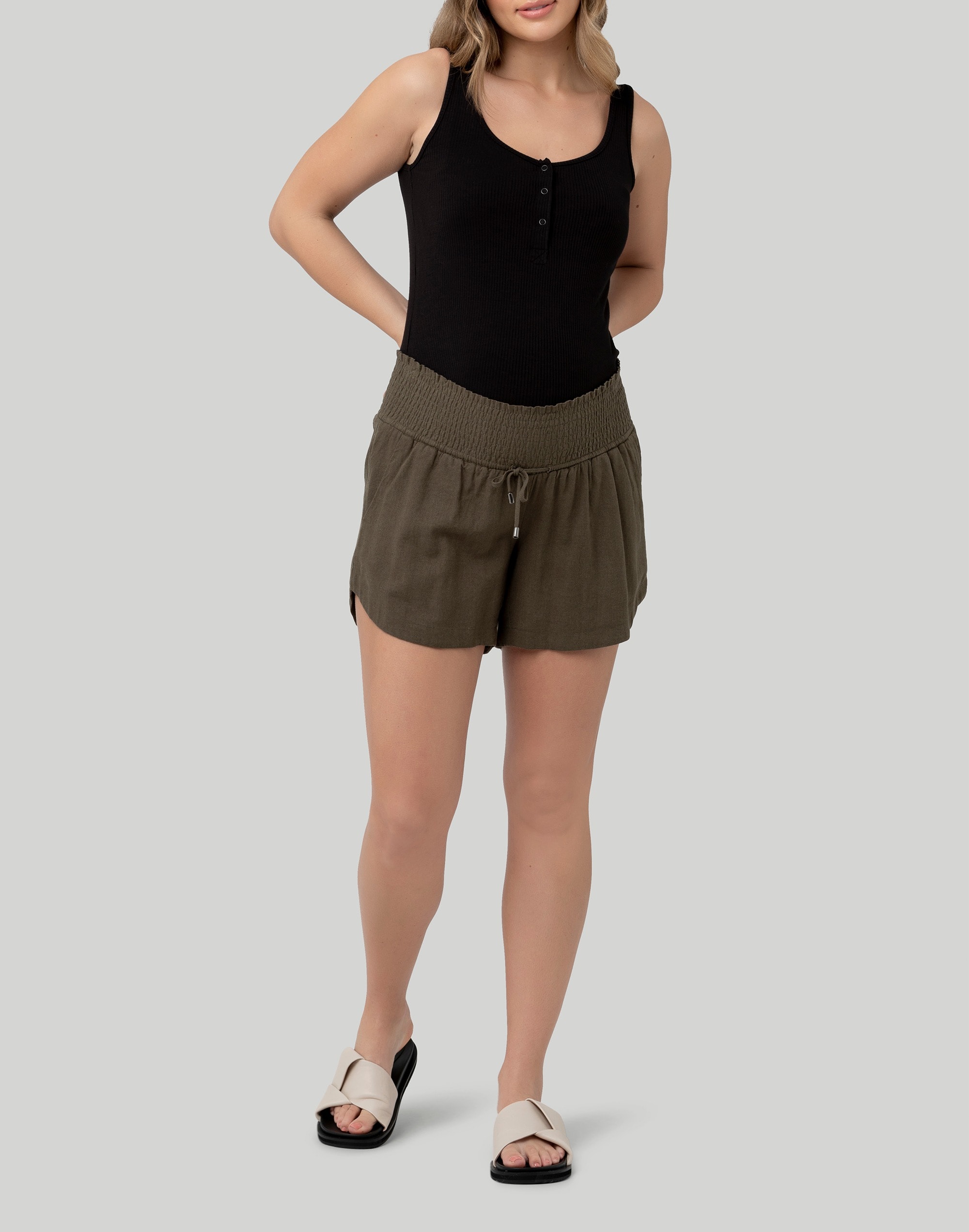 Ripe Maternity Byron Shirred Short